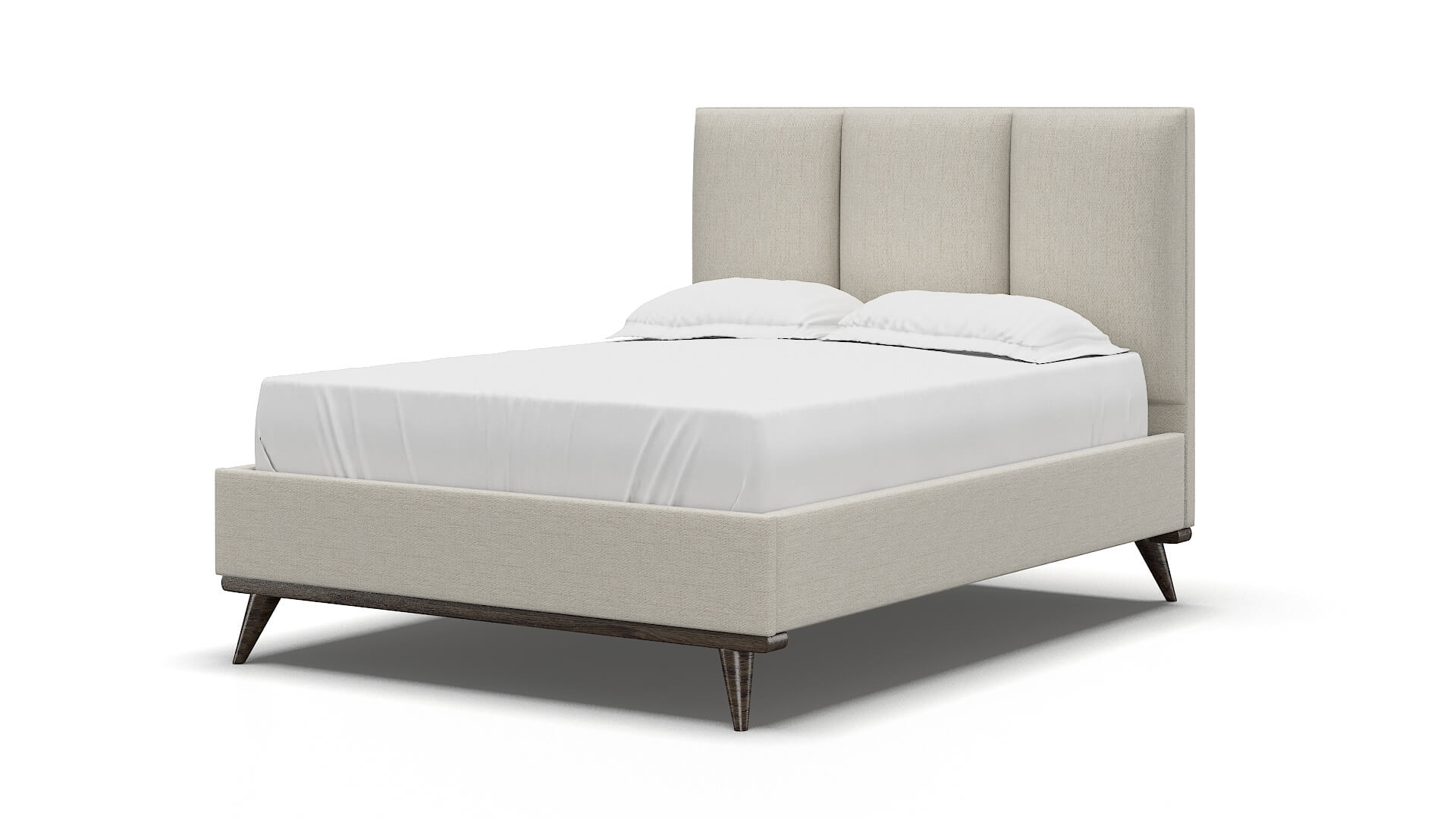 Celine Catalina Linen Bed espresso legs 5