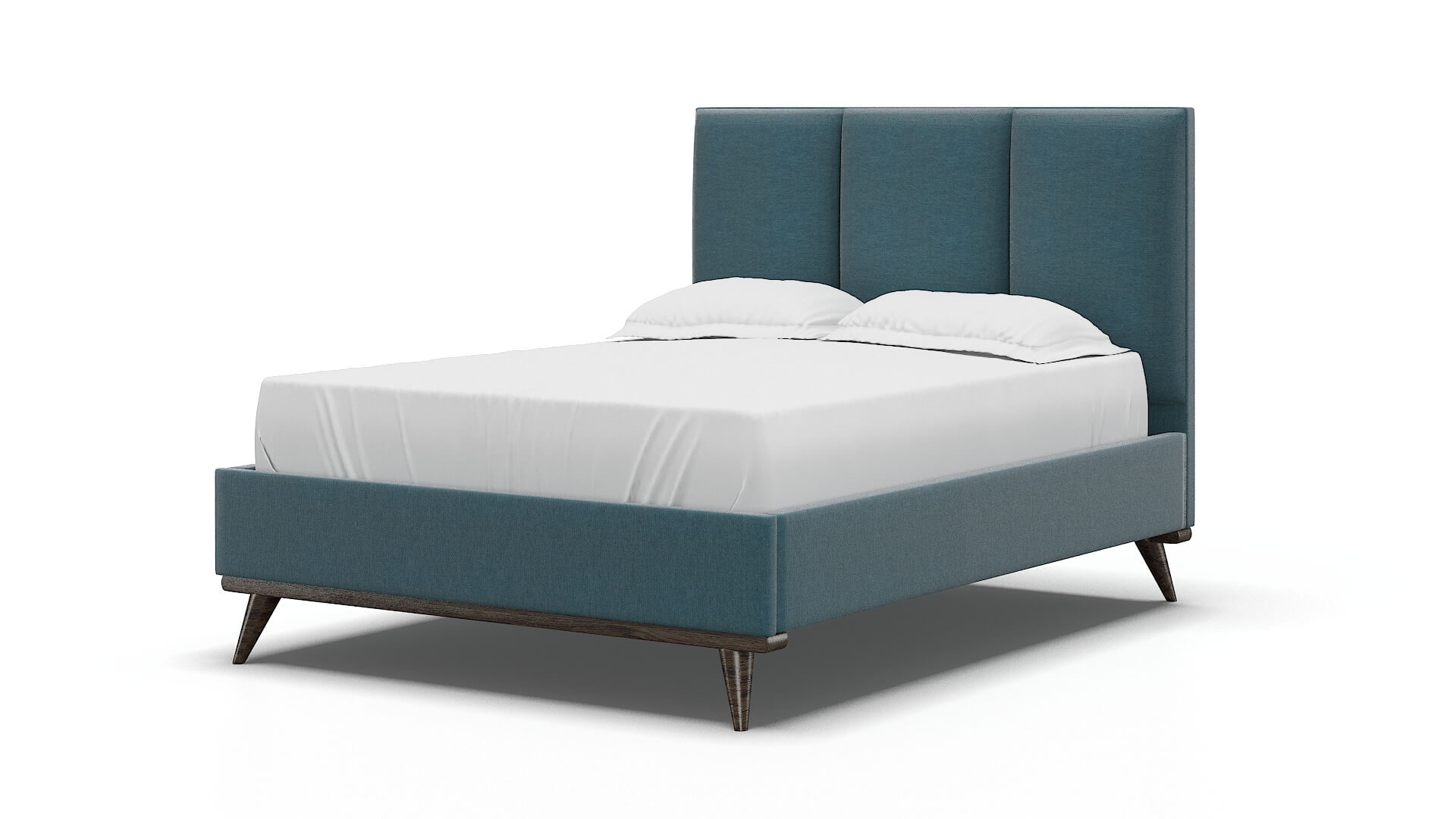 Celine Hepburn Teal Bed espresso legs 5