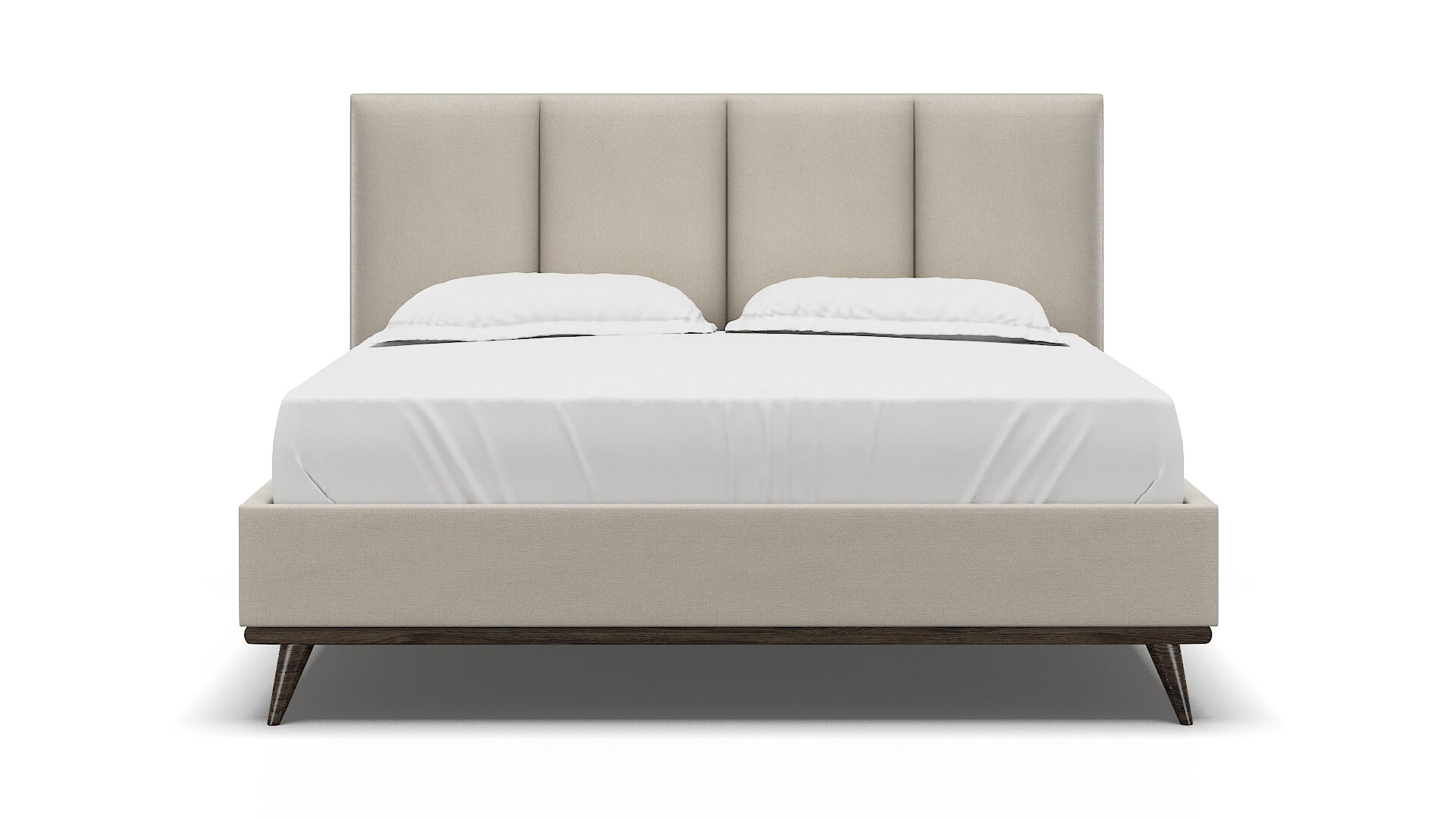 Celine Malibu Linen Bed King espresso legs 1