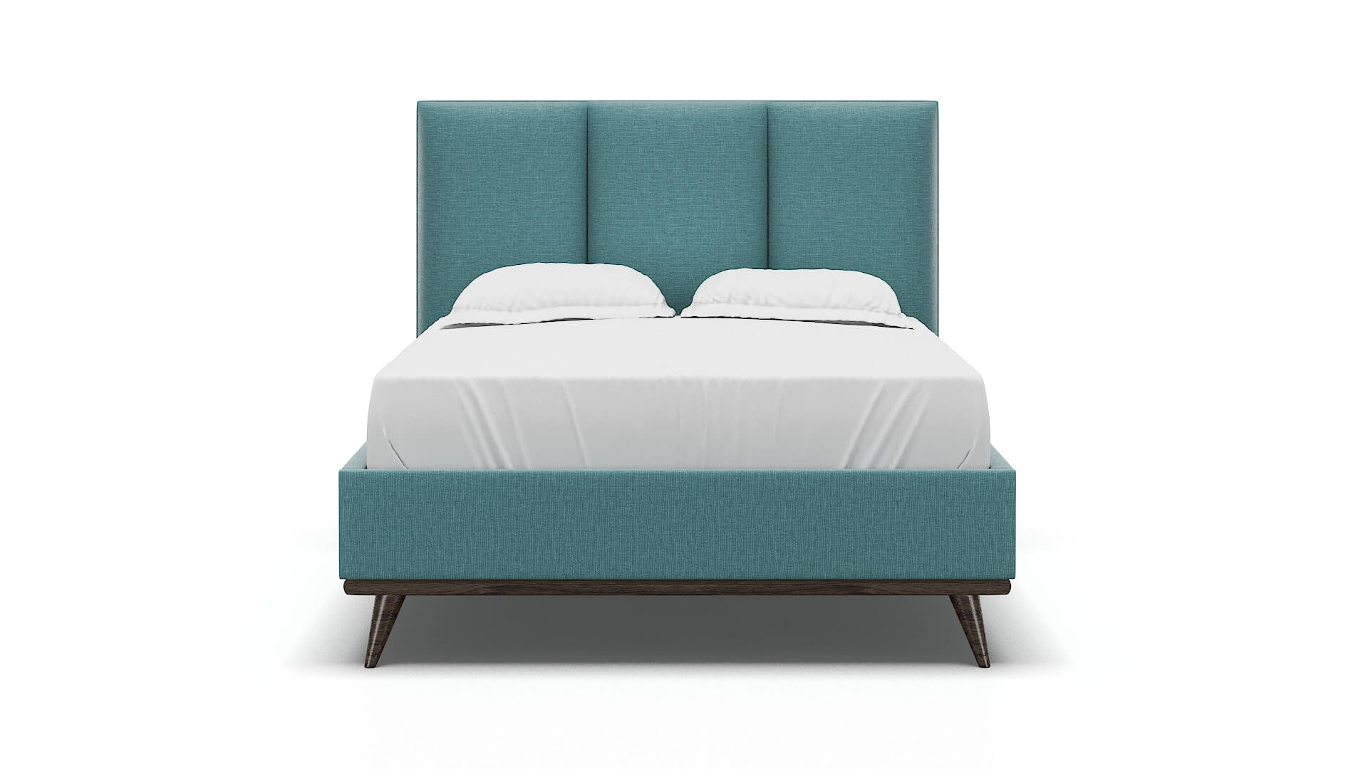 Celine Parker Turquoise Bed espresso legs 1