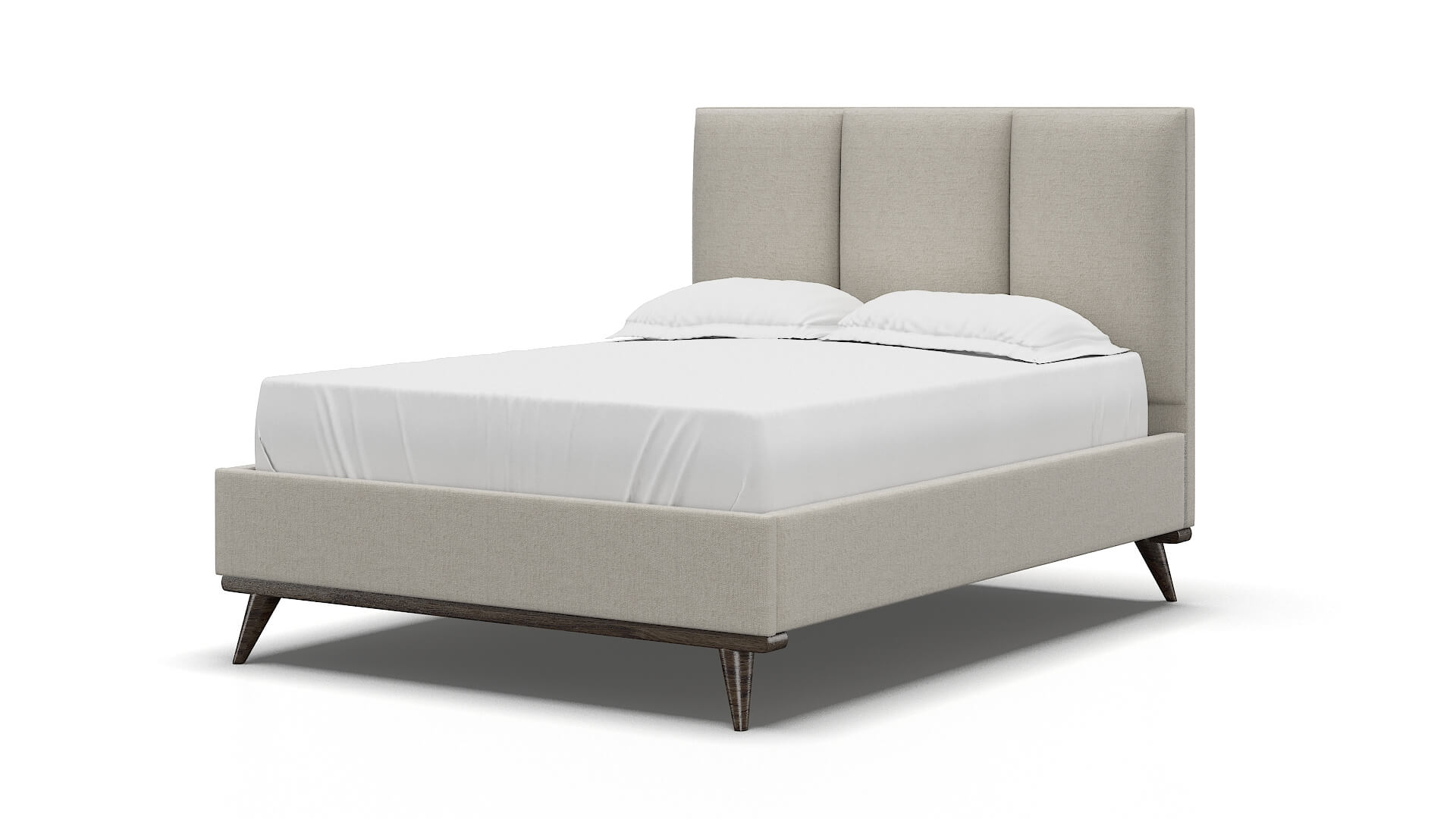 Celine Sasha Linen Bed espresso legs 5