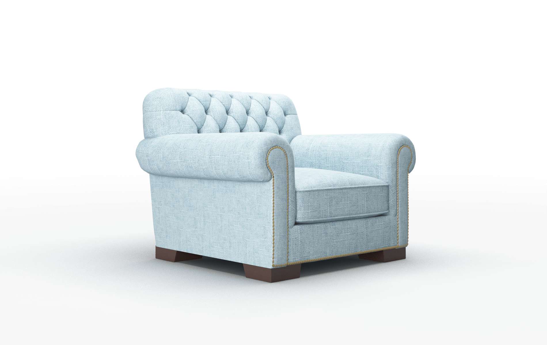Chester Atlas Turquoise Chair espresso legs 2