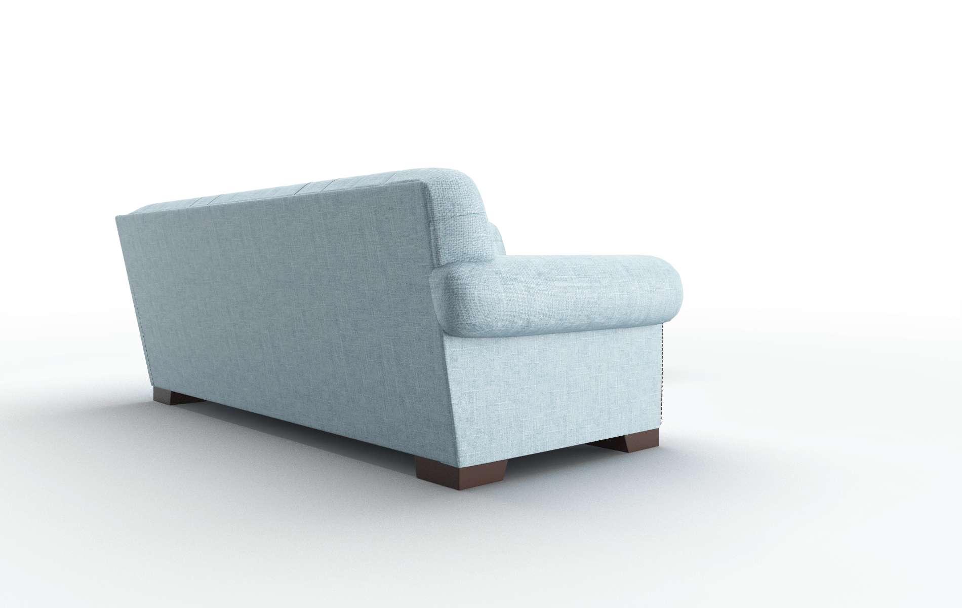 Chester Atlas Turquoise Sectional espresso legs 3