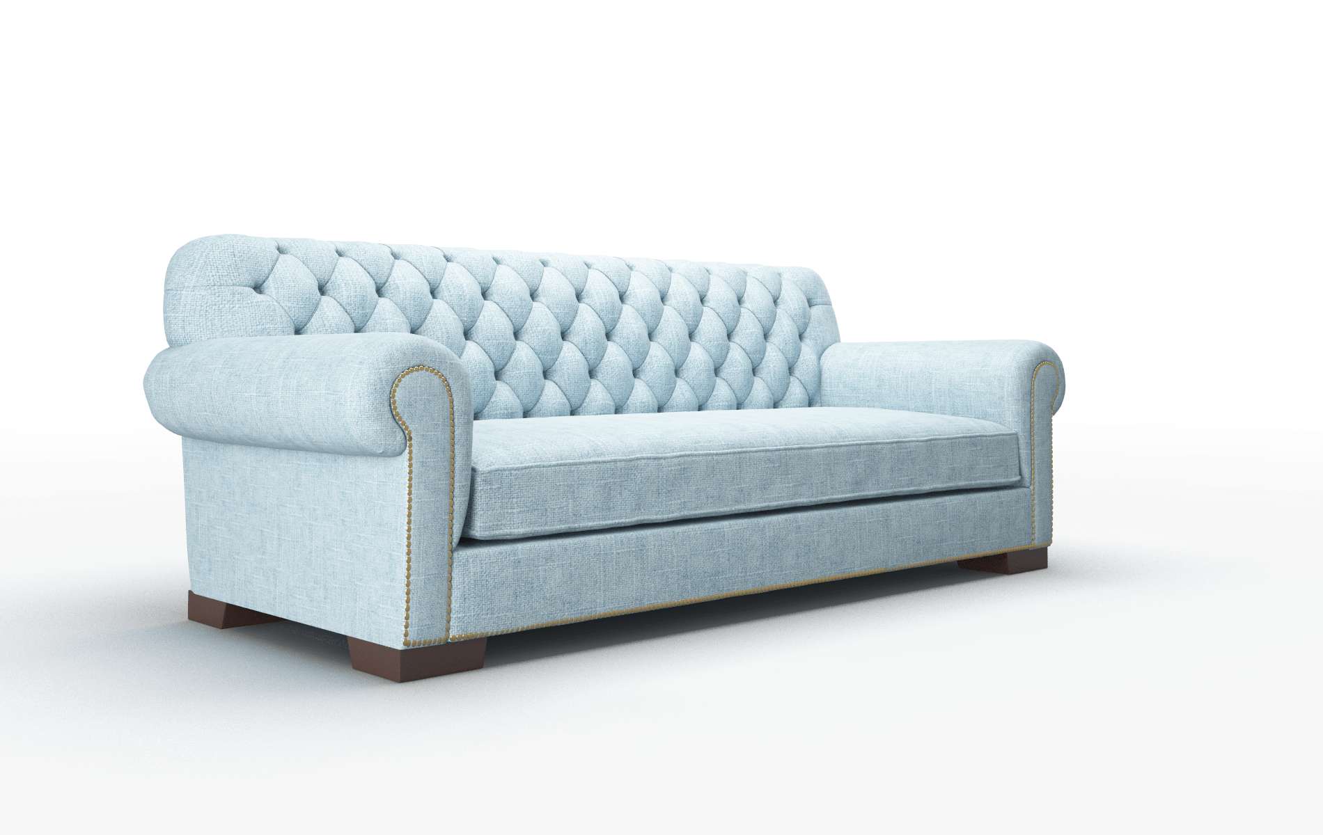 Chester Atlas Turquoise Sofa espresso legs 2