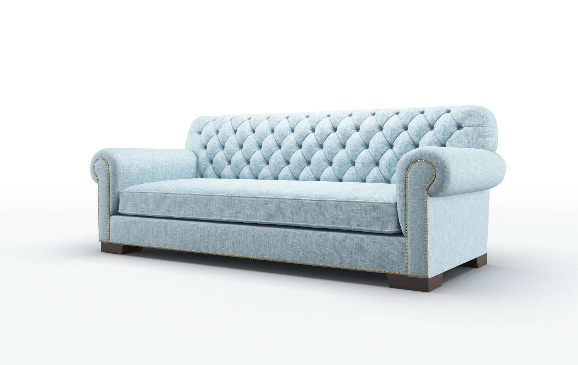 Chester Atlas Turquoise Sofa espresso legs 4