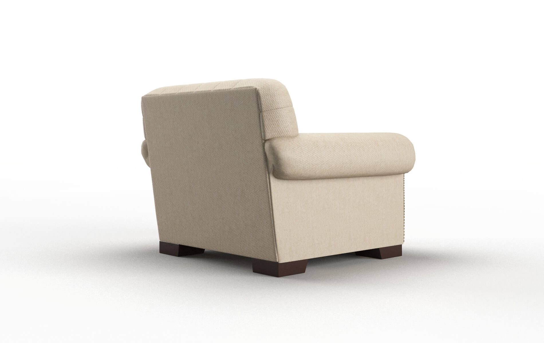 Chester Avenger Burlap Chair espresso legs 5