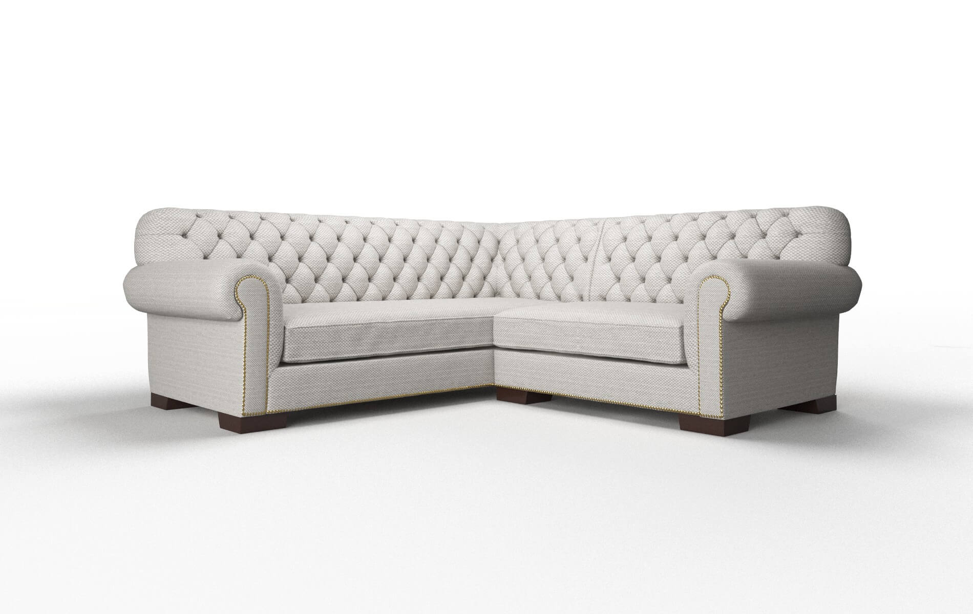 Chester Avenger Dolphin Sectional espresso legs