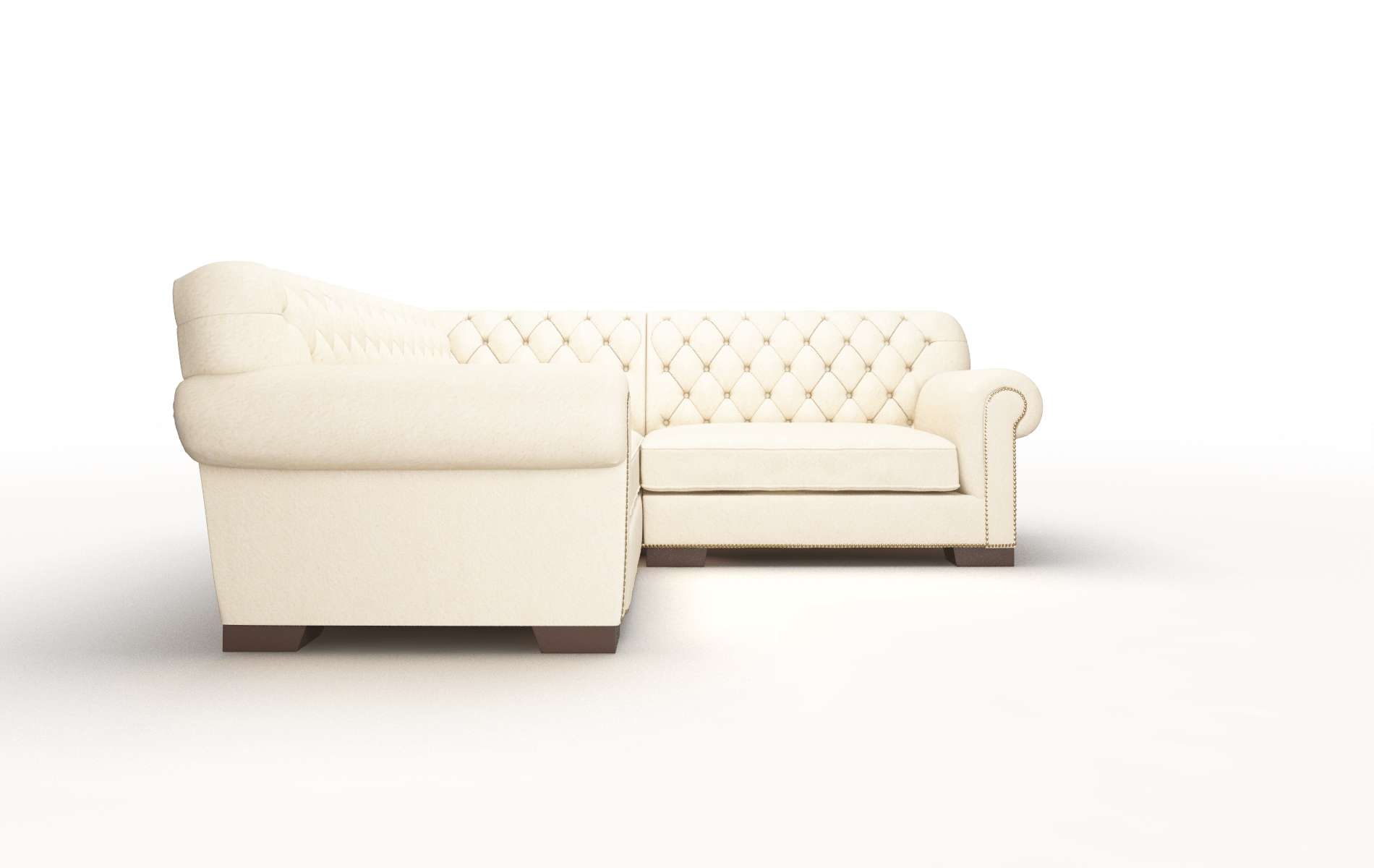 Chester Bella Buckwheat Sectional espresso legs 2