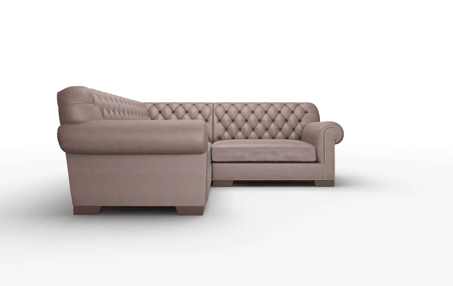 Chester Bella Espresso Sectional espresso legs 2