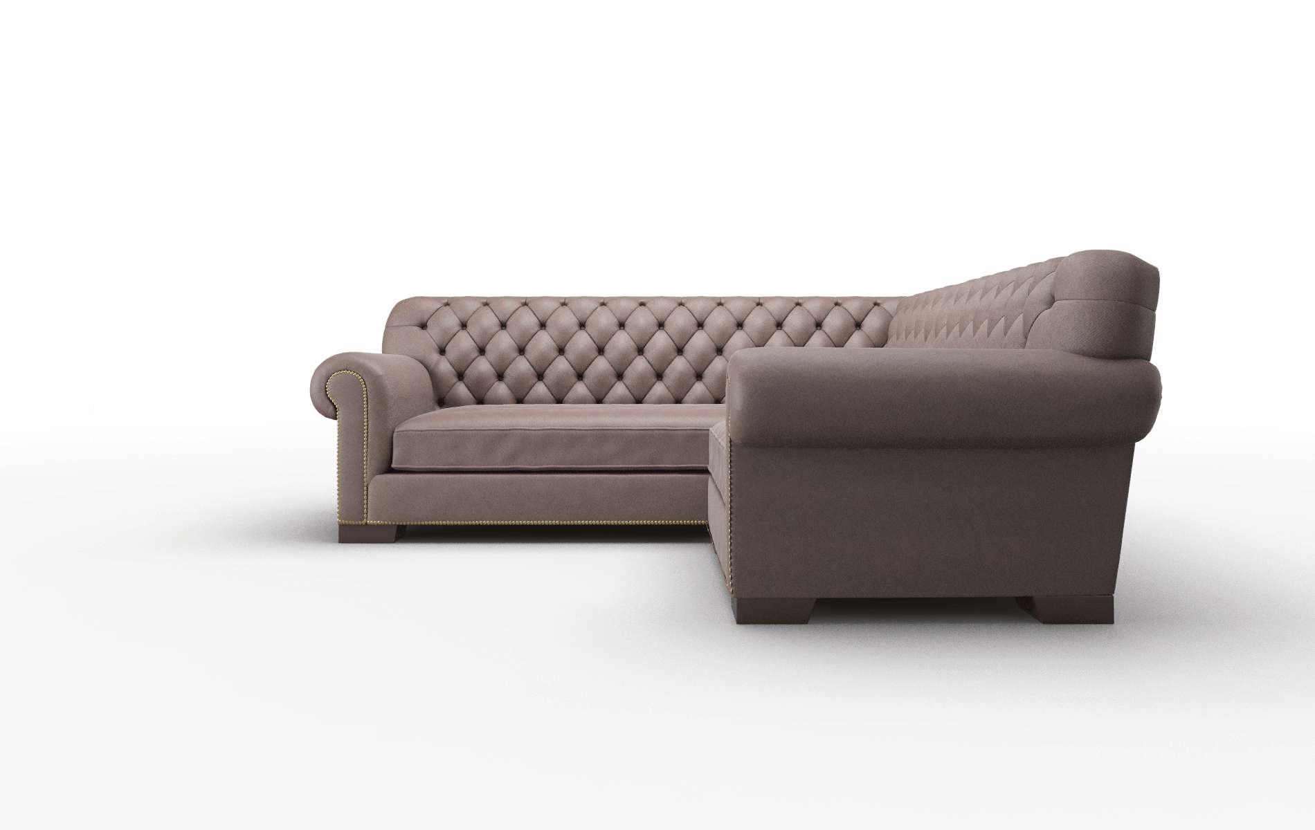 Chester Bella Espresso Sectional espresso legs 5