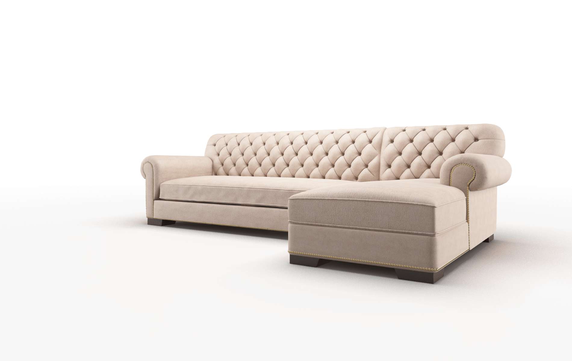 Chester Bella Pewter Panel espresso legs 4