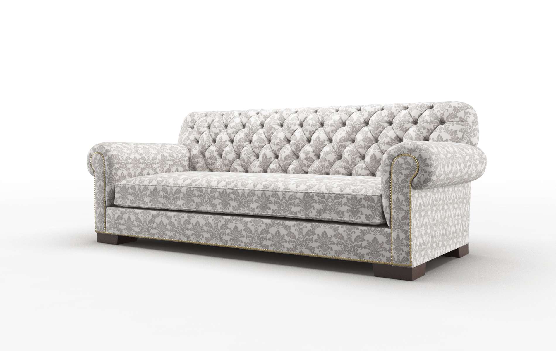 Chester Bergamo Dove Sofa espresso legs 4