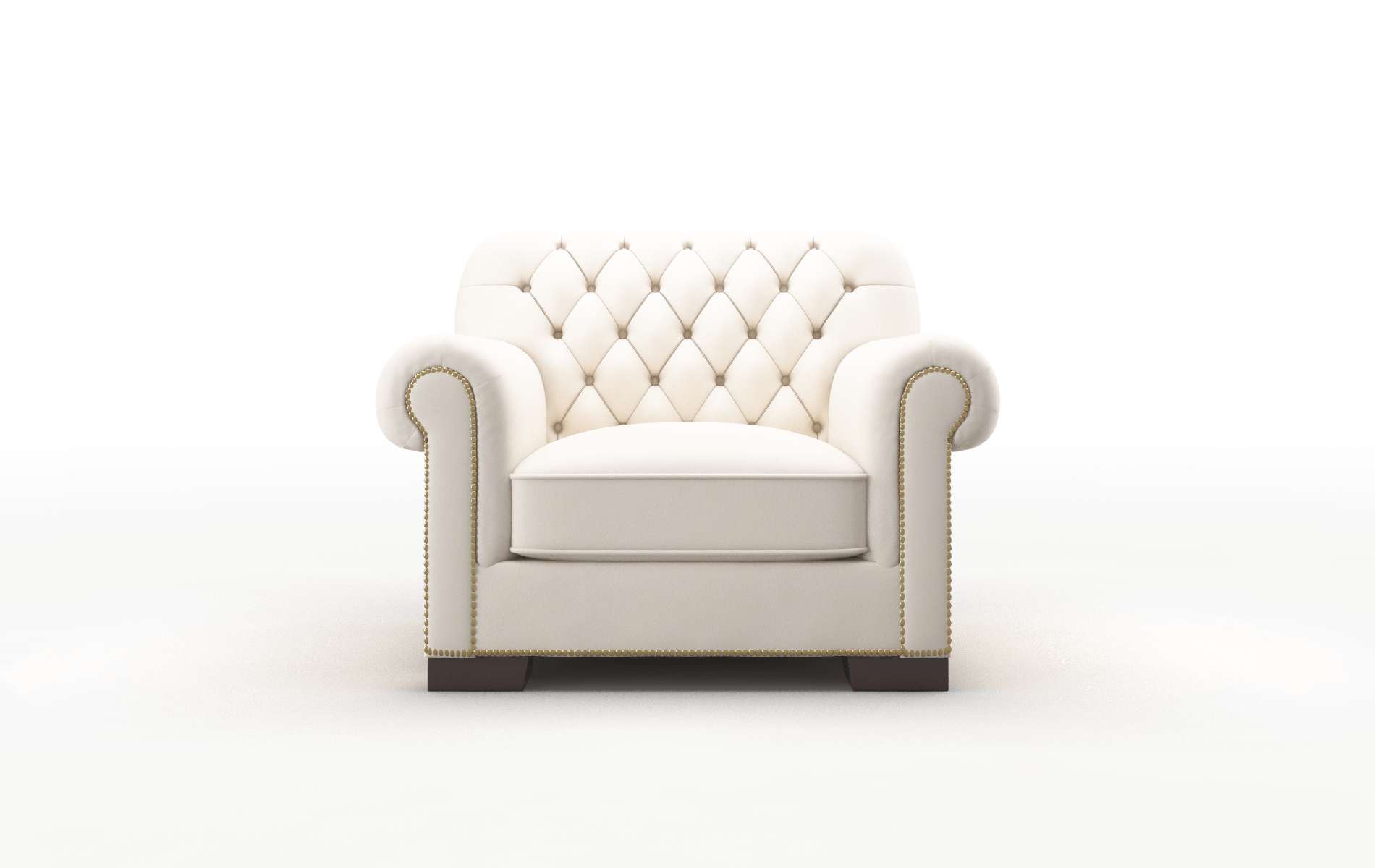 Chester Blanche Milky Chair espresso legs 1