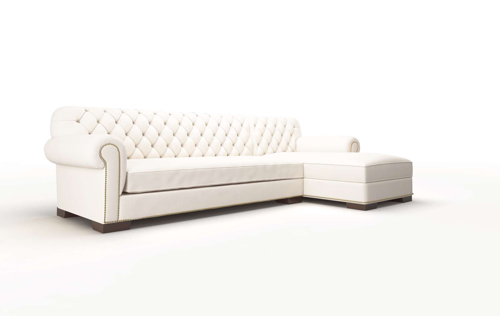 Chester Blanche Milky Panel espresso legs 2