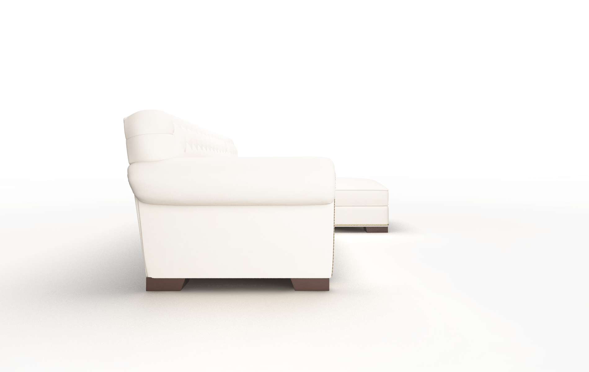 Chester Blanche Milky Panel espresso legs 3