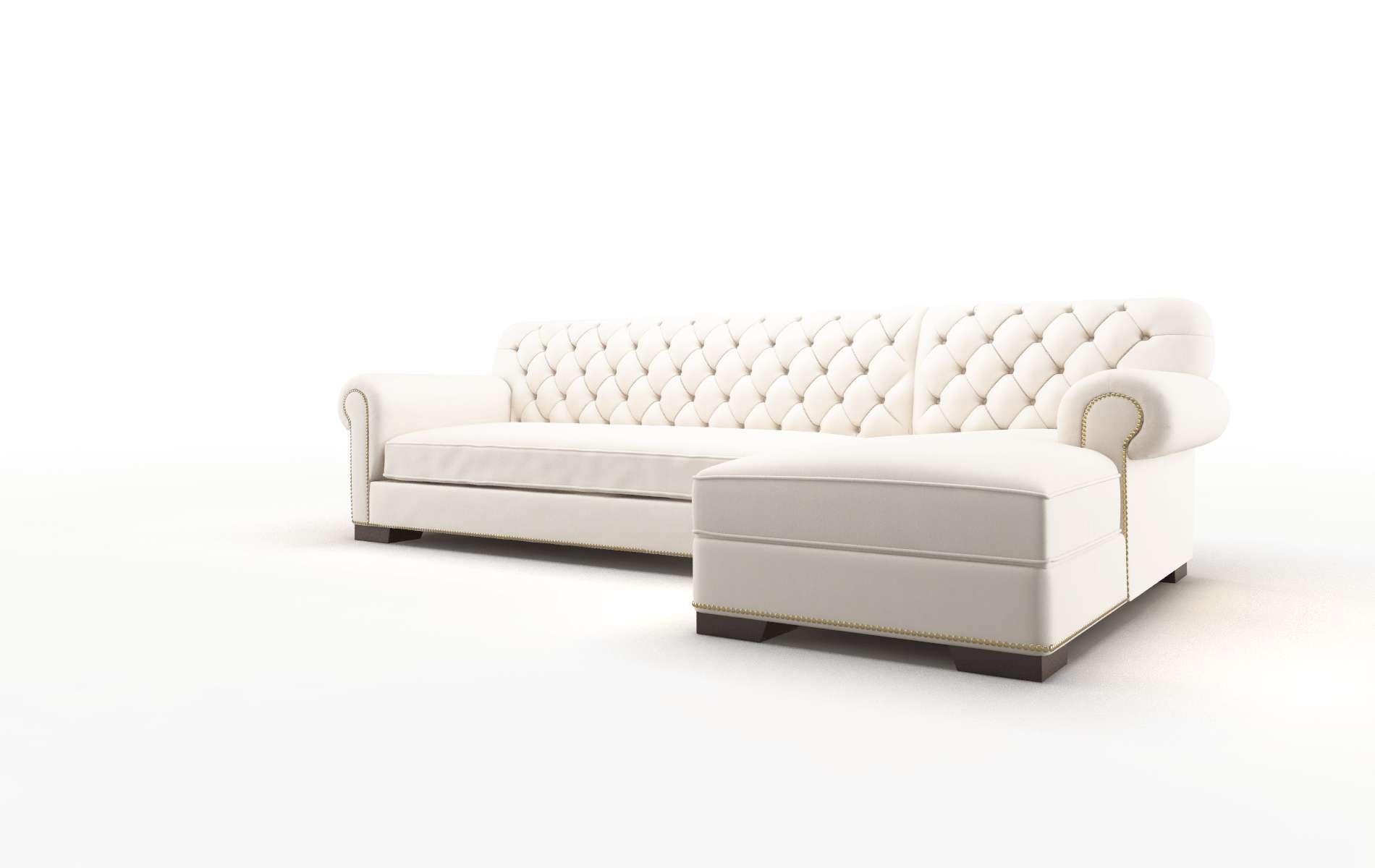 Chester Blanche Milky Panel espresso legs 4