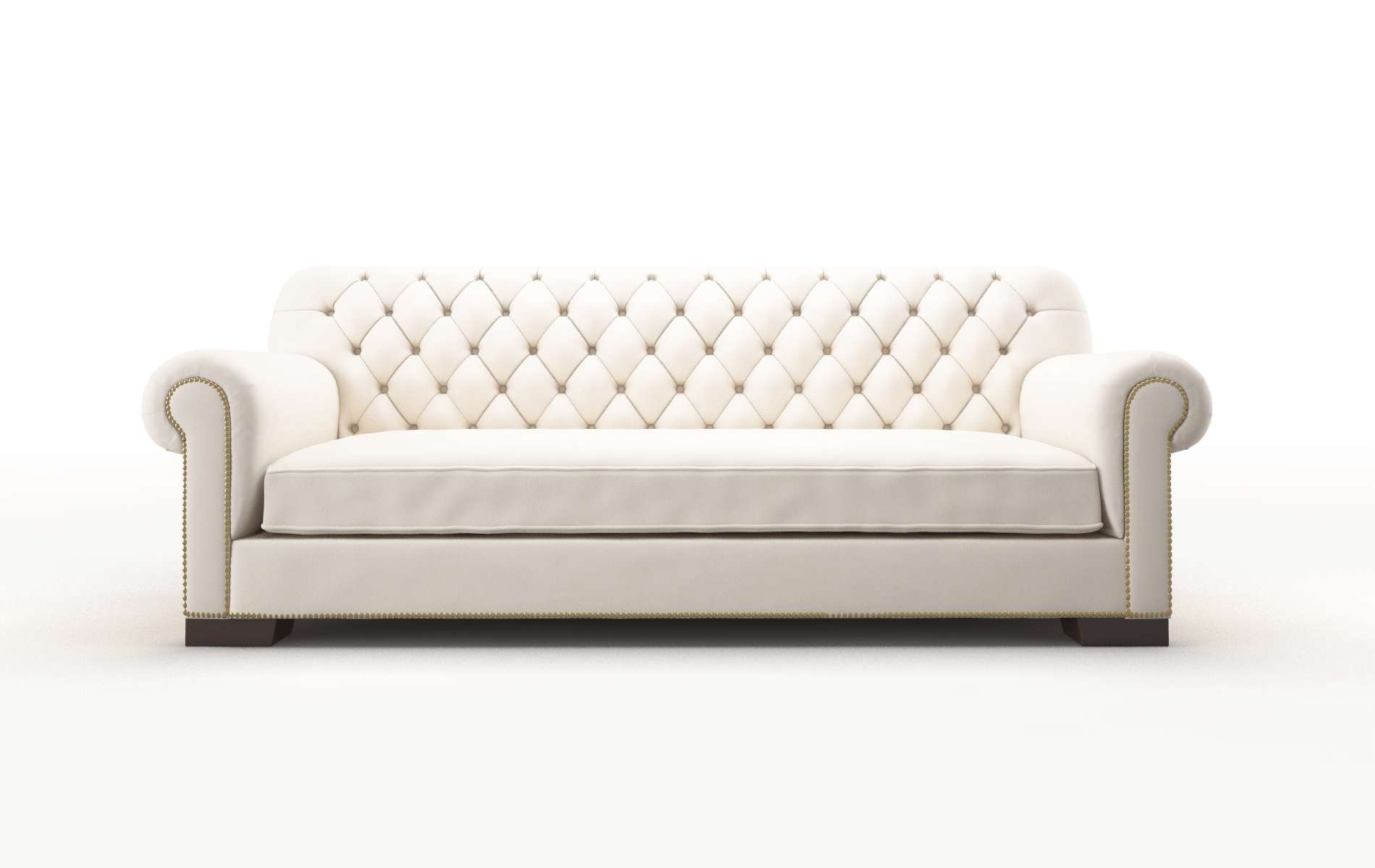 Chester Blanche milky Sofa Espresso Legs  1