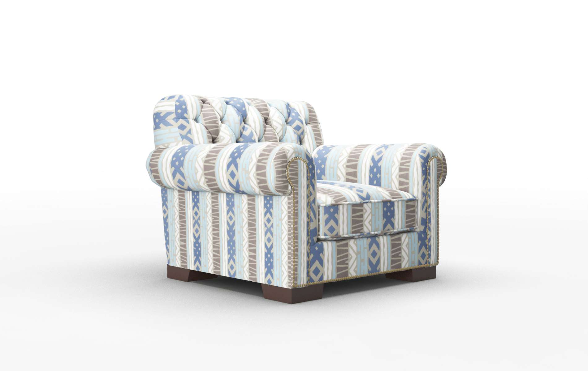 Chester Bodhi Indigo Chair espresso legs 2