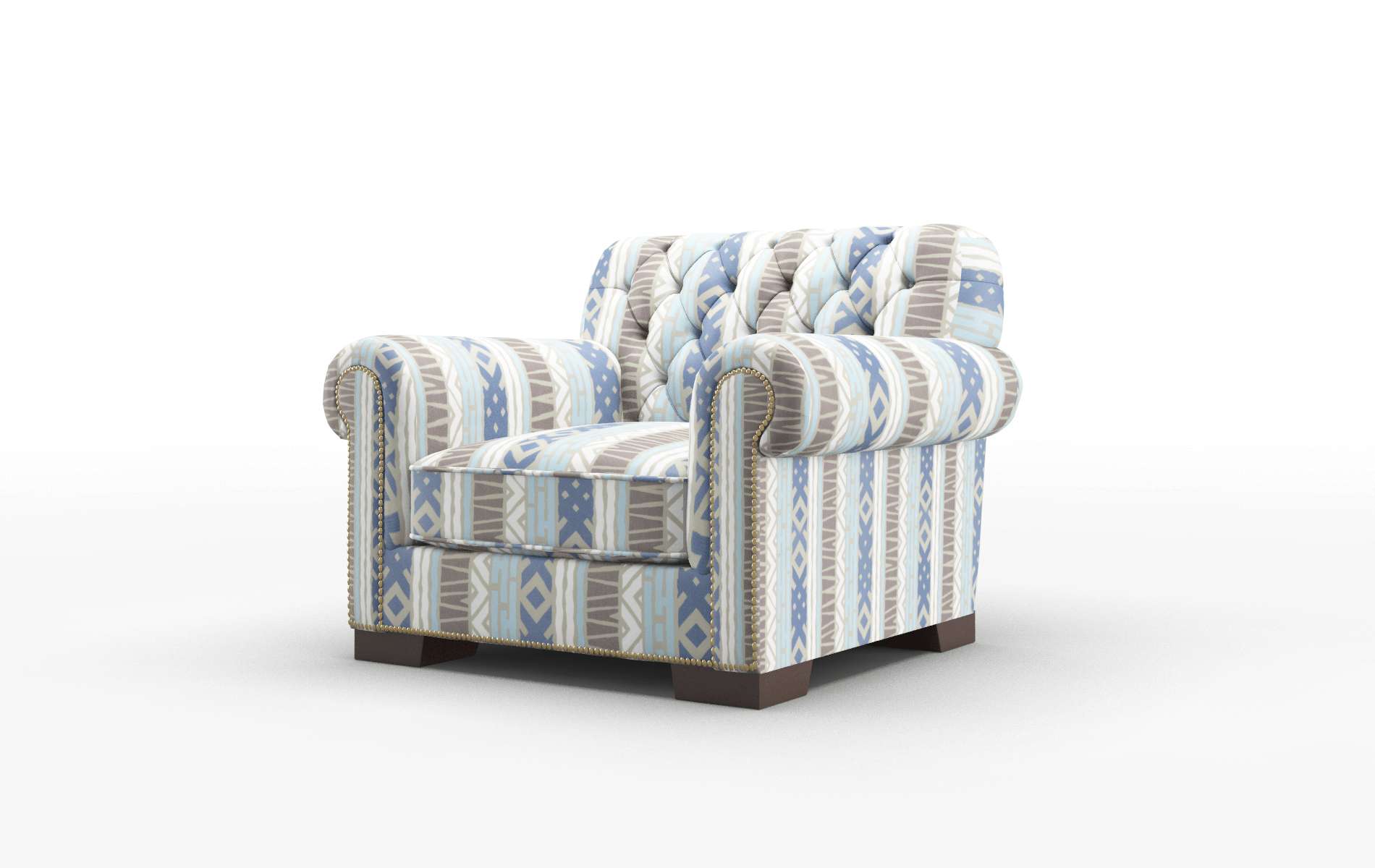 Chester Bodhi Indigo Chair espresso legs 4