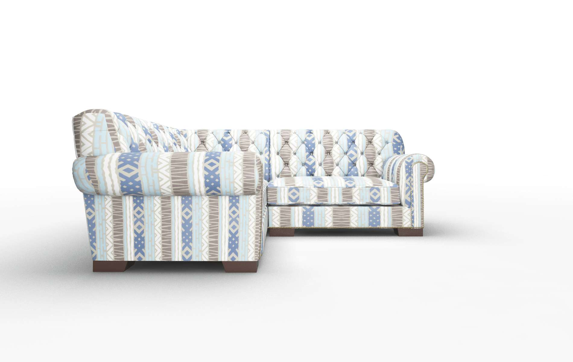 Chester Bodhi Indigo Sectional espresso legs 2