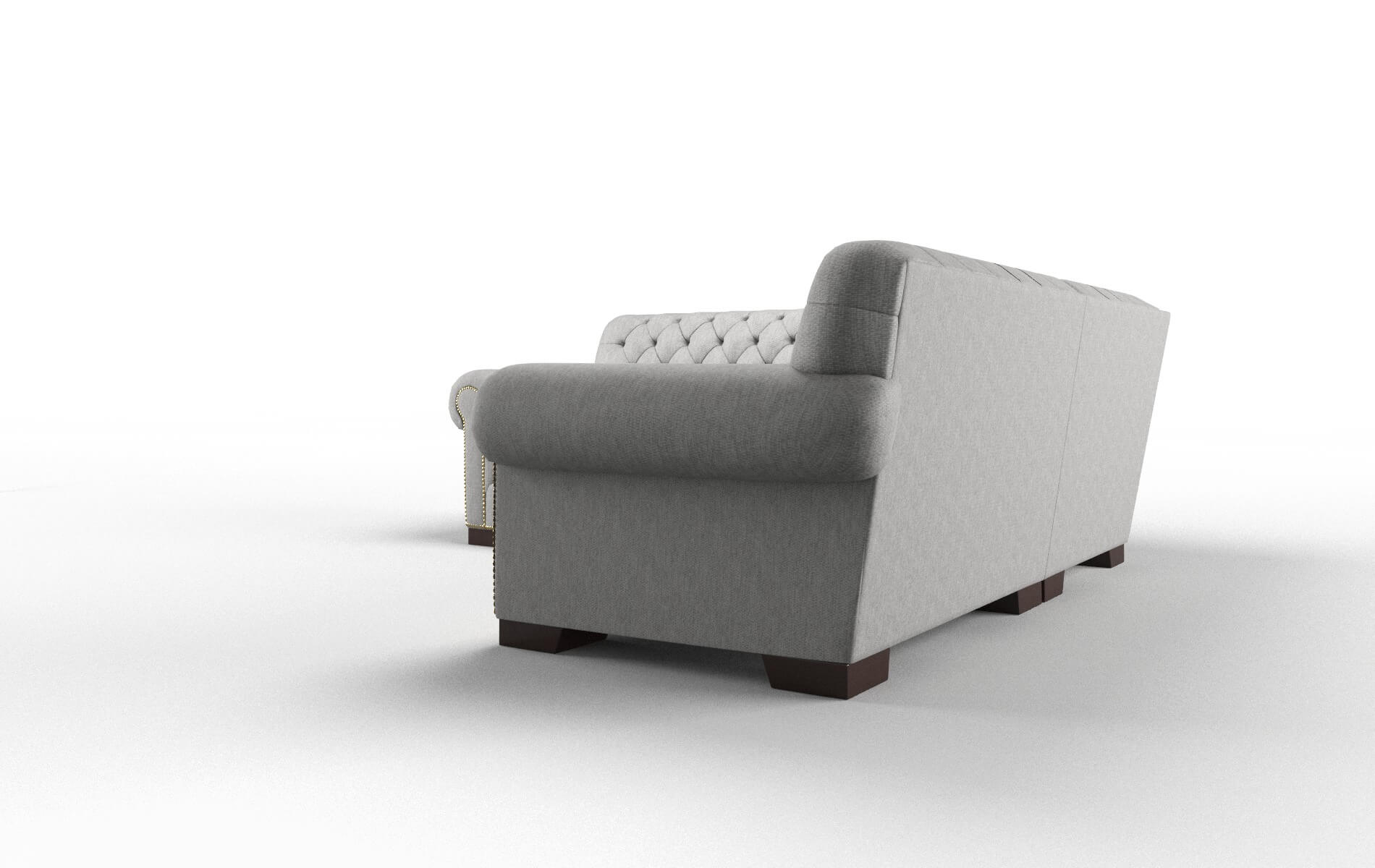 Chester Bungalow Graphite Sectional espresso legs 4