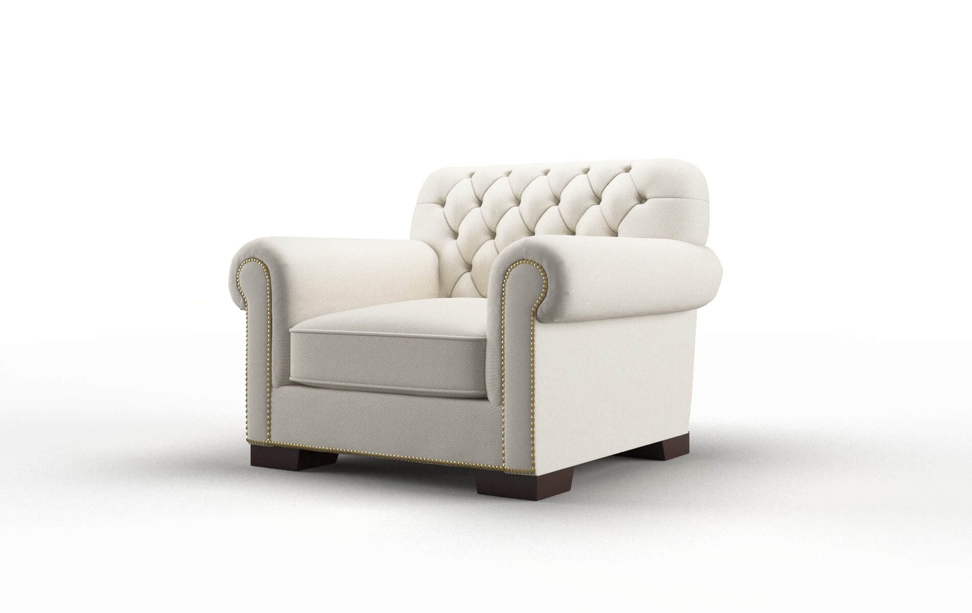 Chester Bungalow Ivory Chair espresso legs 4