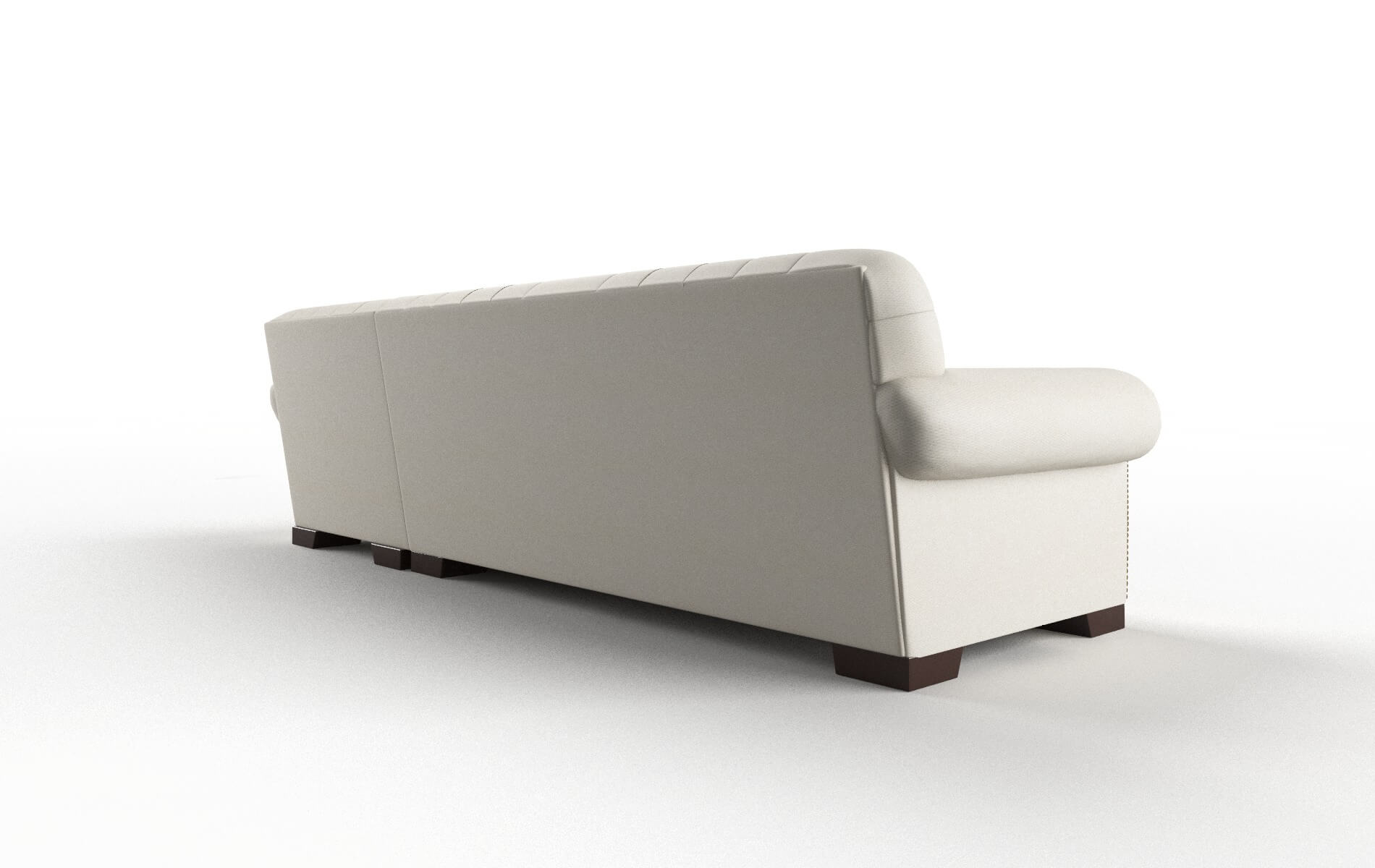 Chester Bungalow Ivory Panel espresso legs 5