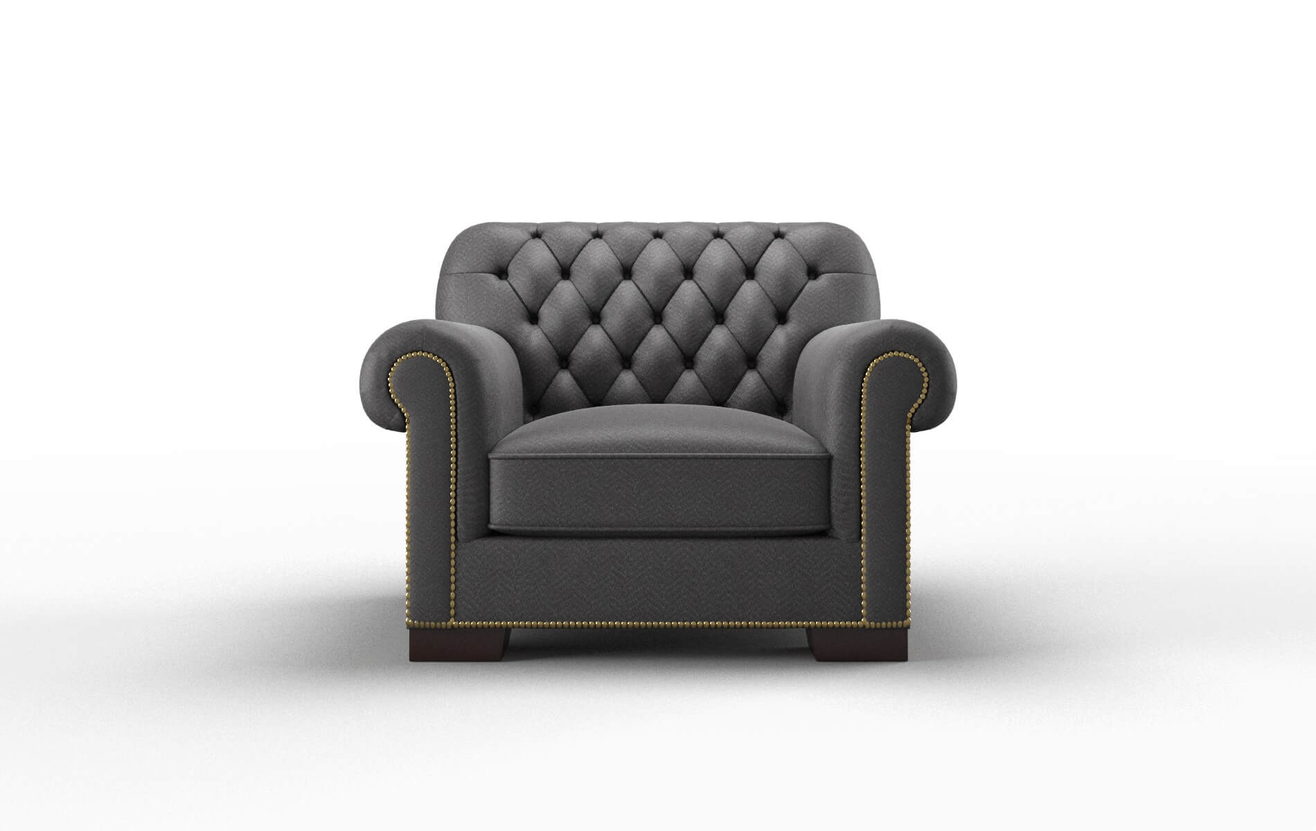 Chester Catalina Charcoal chair espresso legs