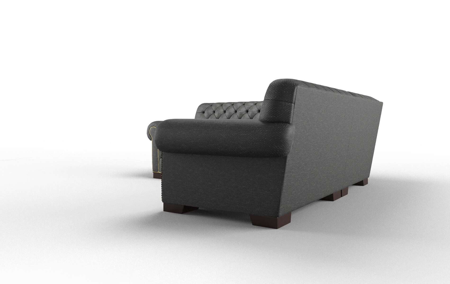 Chester Chance Denim Sectional espresso legs 4