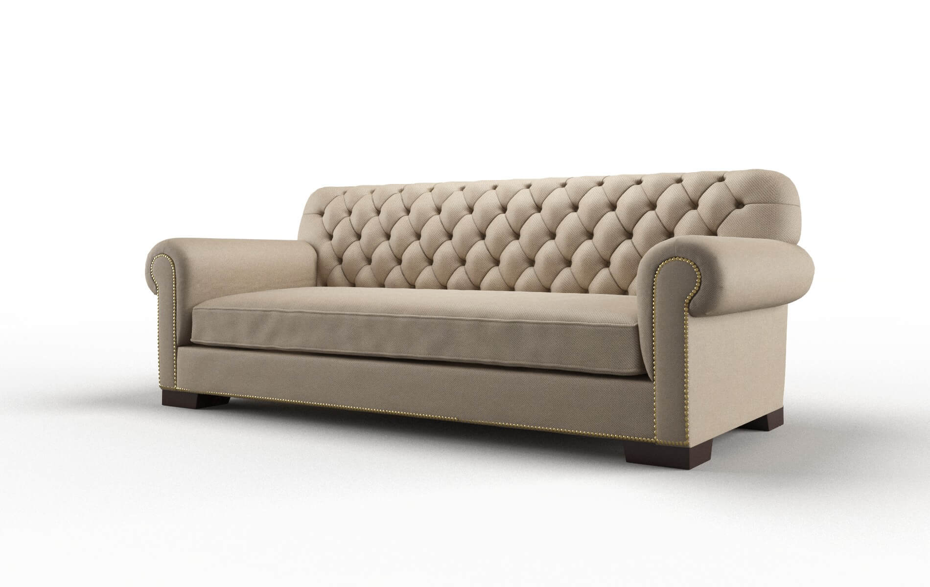 Chester Chance Platinum Sofa espresso legs 4