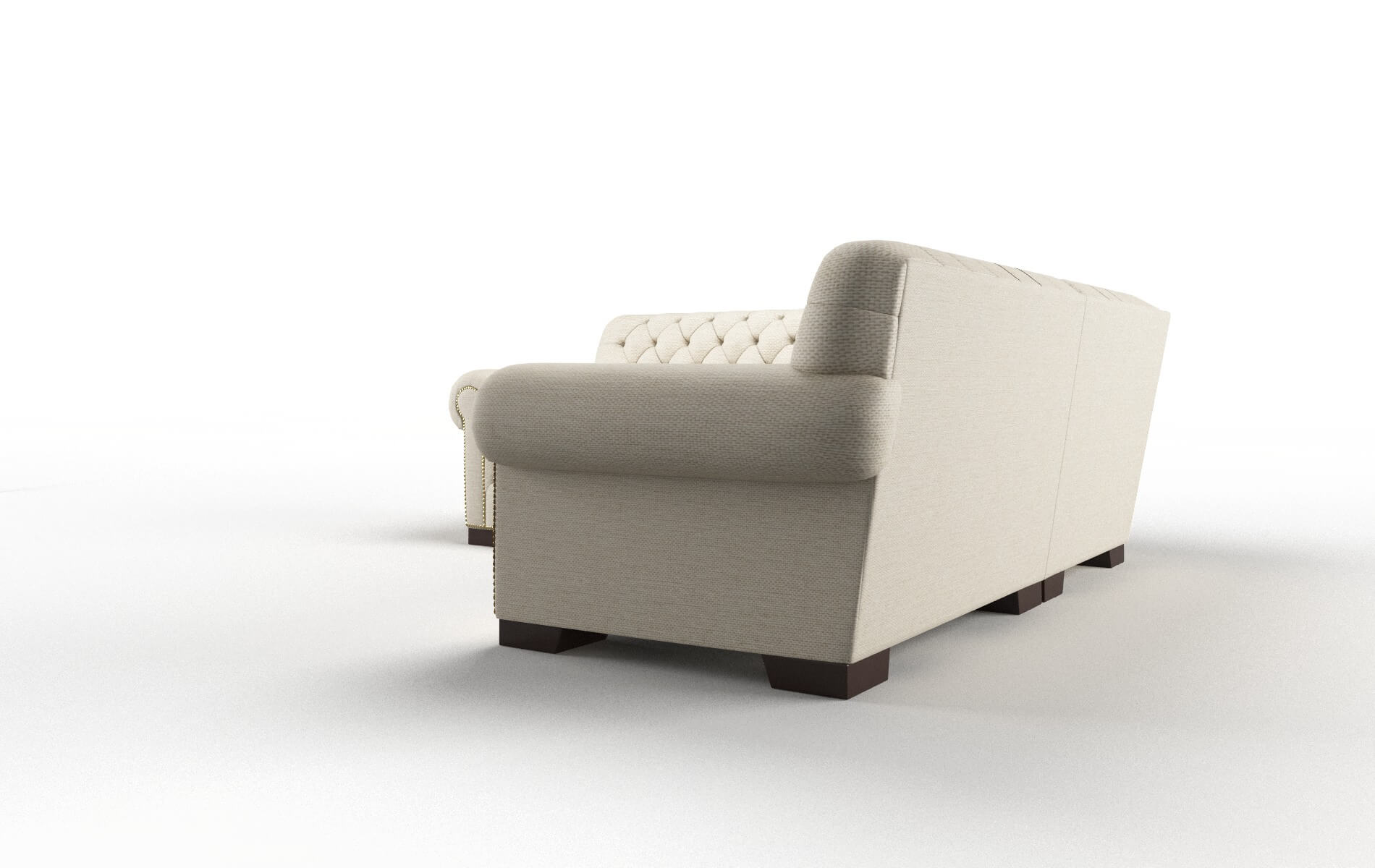 Chester Chance Sand Sectional espresso legs 4