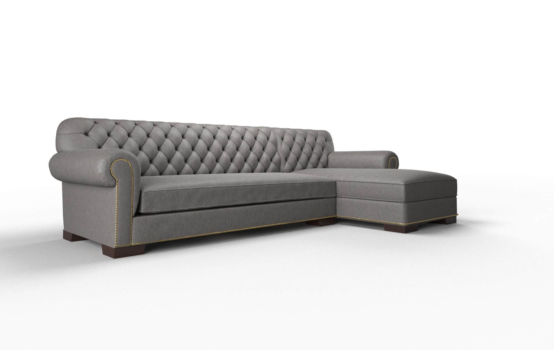 Chester Cosmo Charcoal Panel espresso legs 2