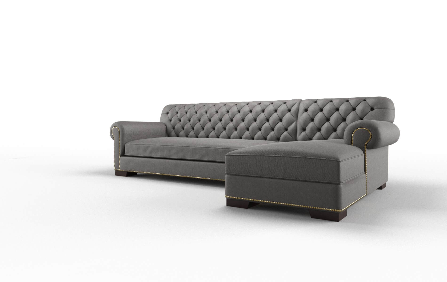 Chester Cosmo Charcoal Panel espresso legs 4