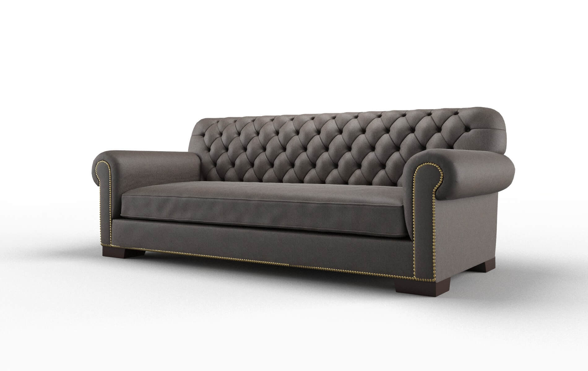 Chester Cosmo Chocolate Sofa espresso legs 4