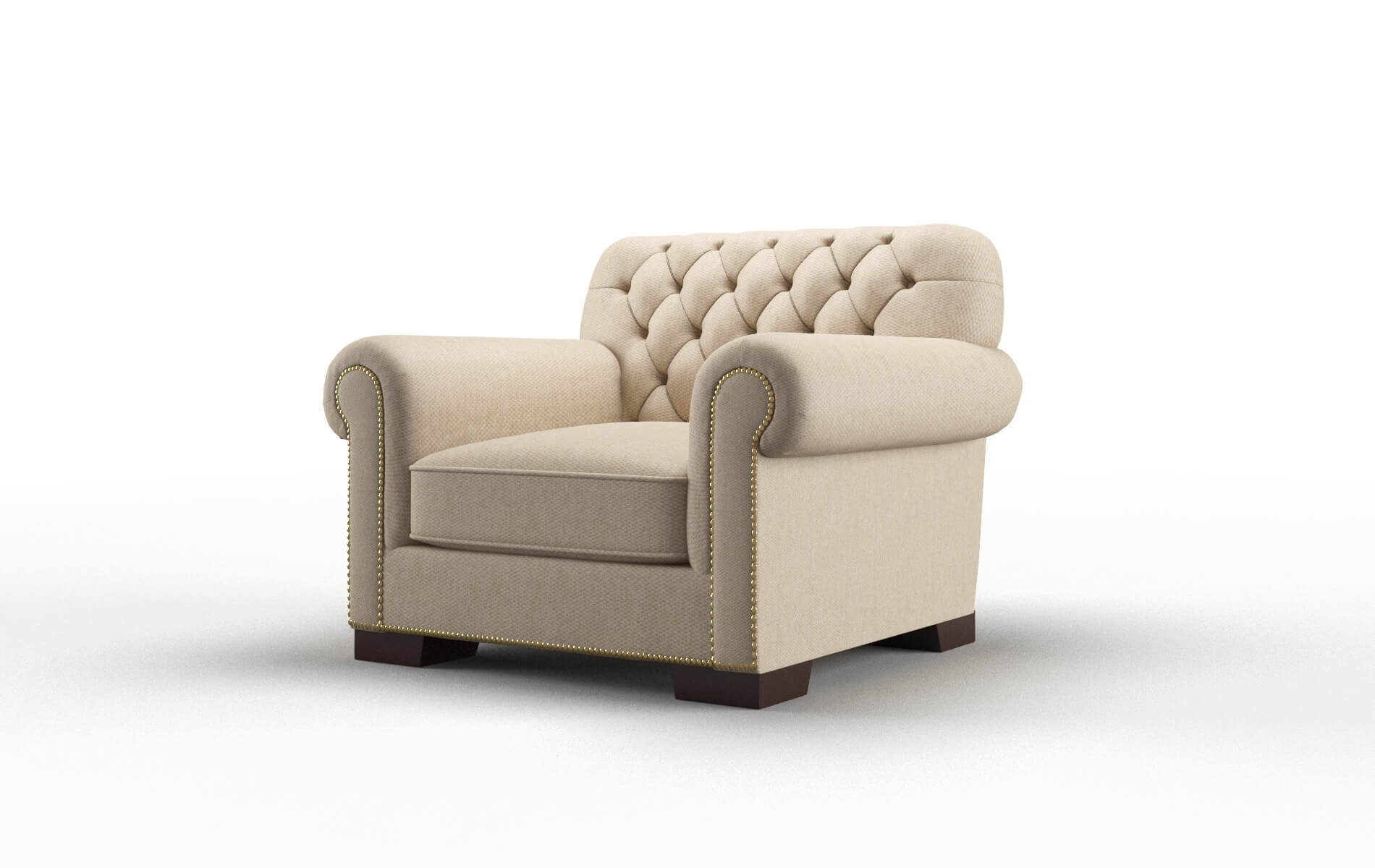 Chester Cosmo Fawn Chair espresso legs 4