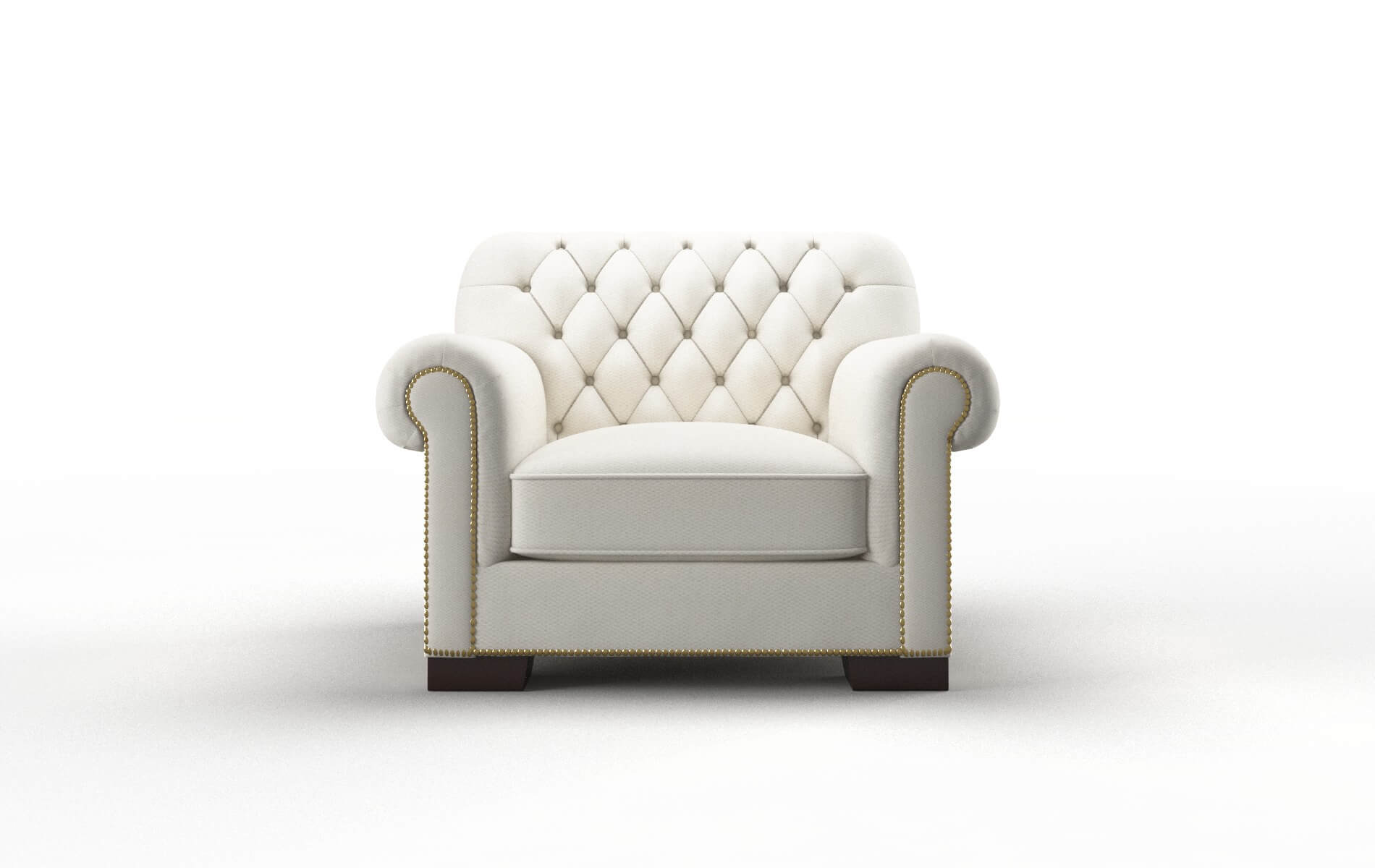 Chester Cosmo ivory Chair Espresso Legs  1