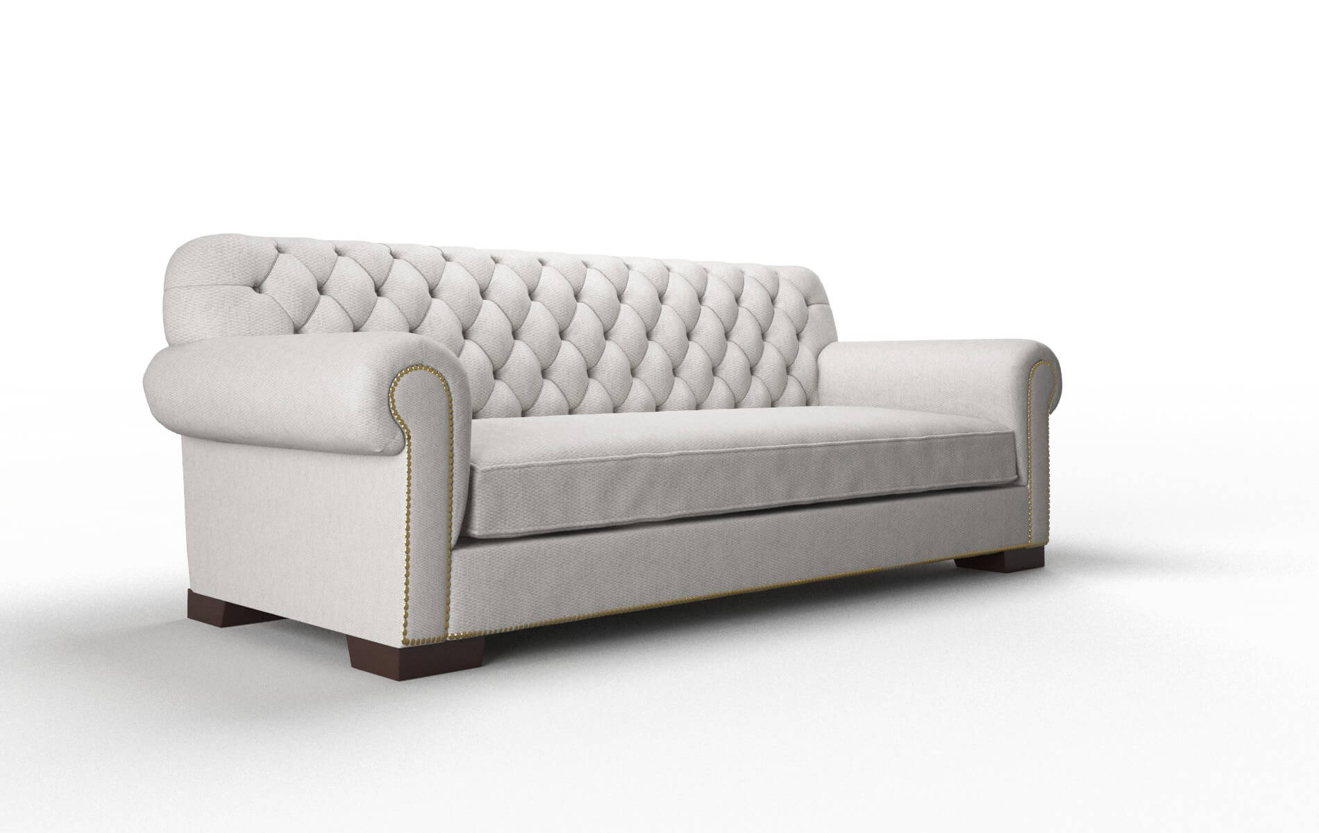 Chester Cosmo Silver Sofa espresso legs 2