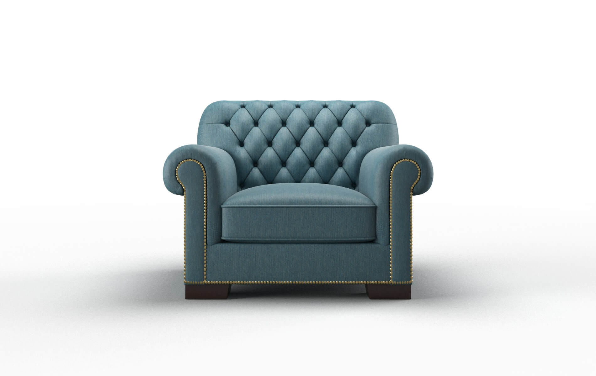 Chester Cosmo Teal Chair espresso legs 1
