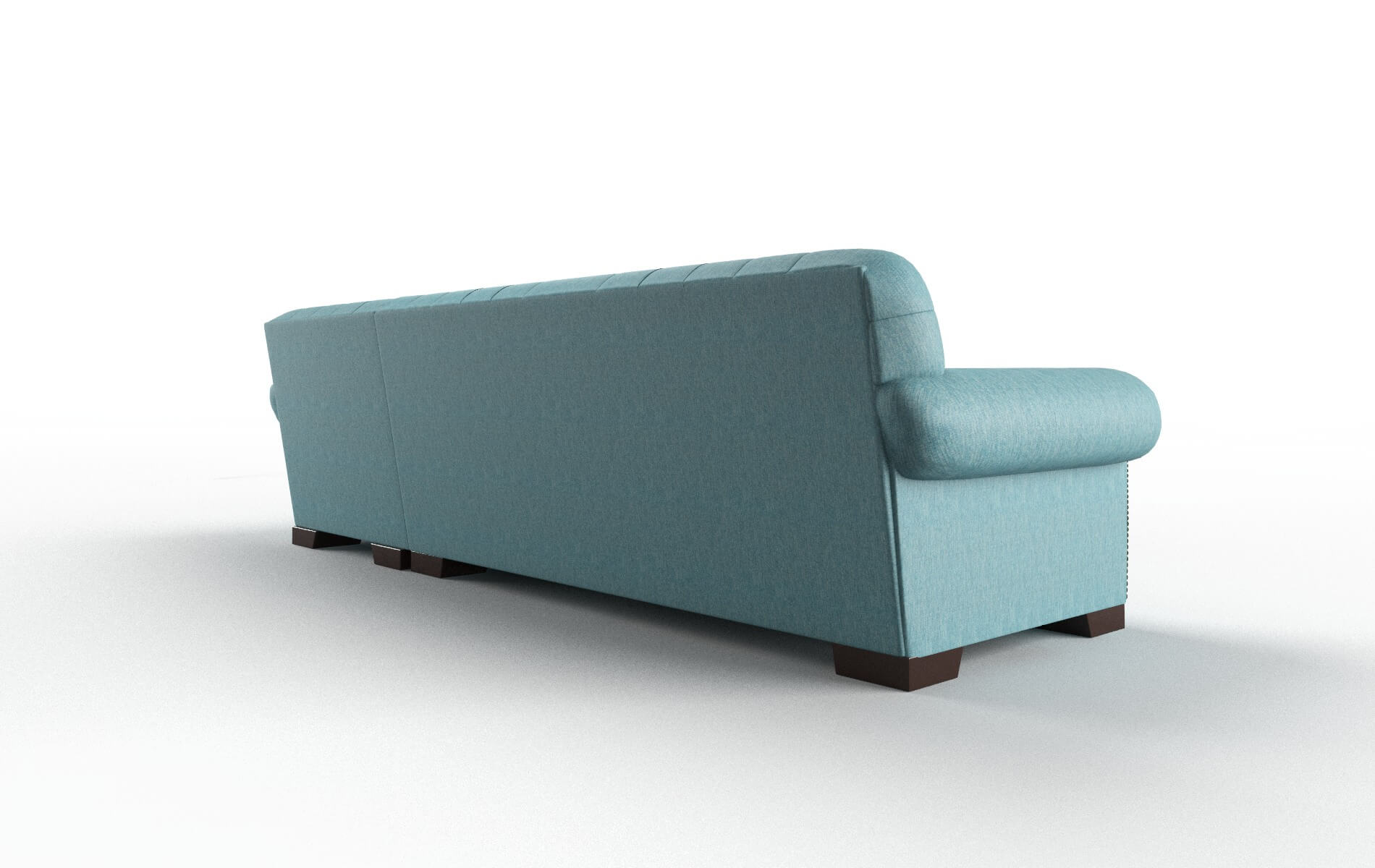 Chester Cosmo Turquoise Panel espresso legs 5
