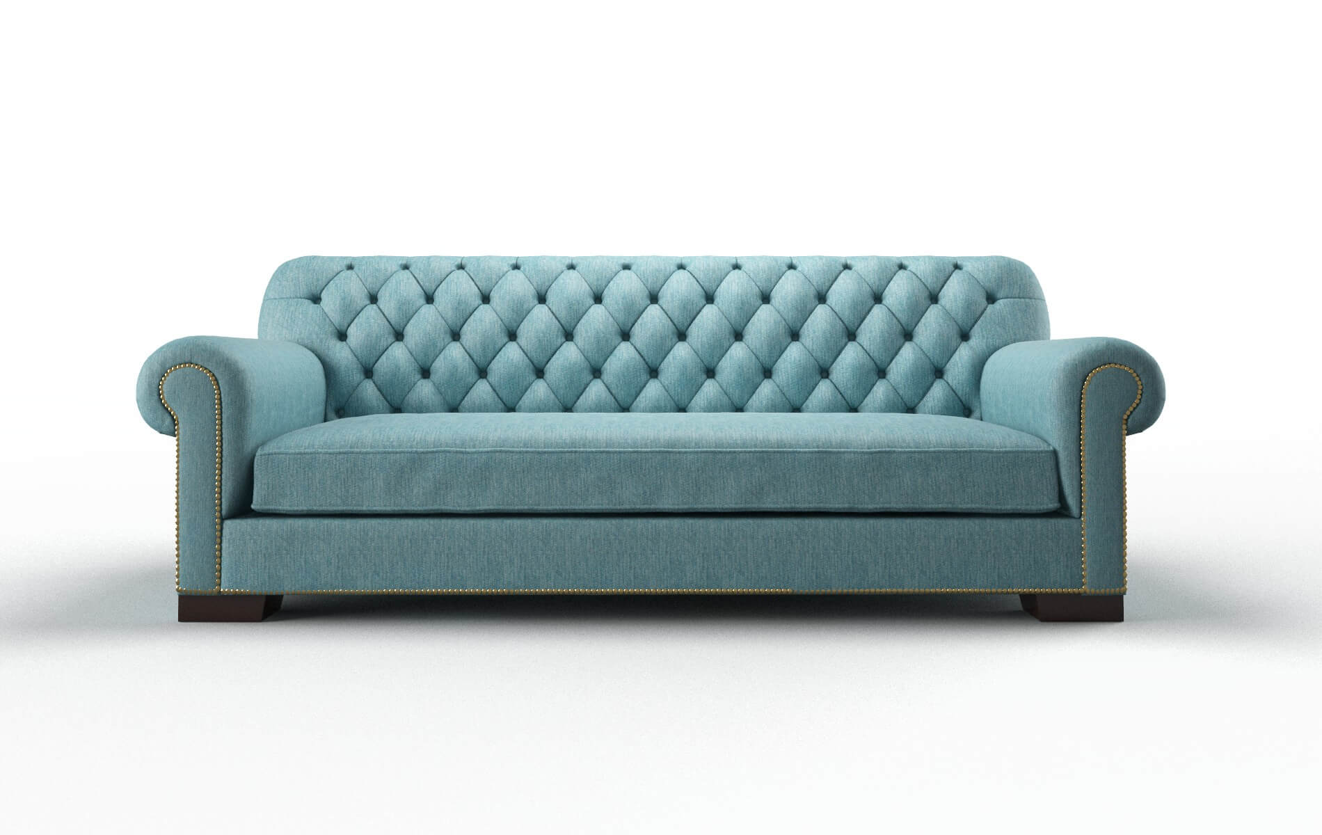 Chester Cosmo Turquoise chair espresso legs