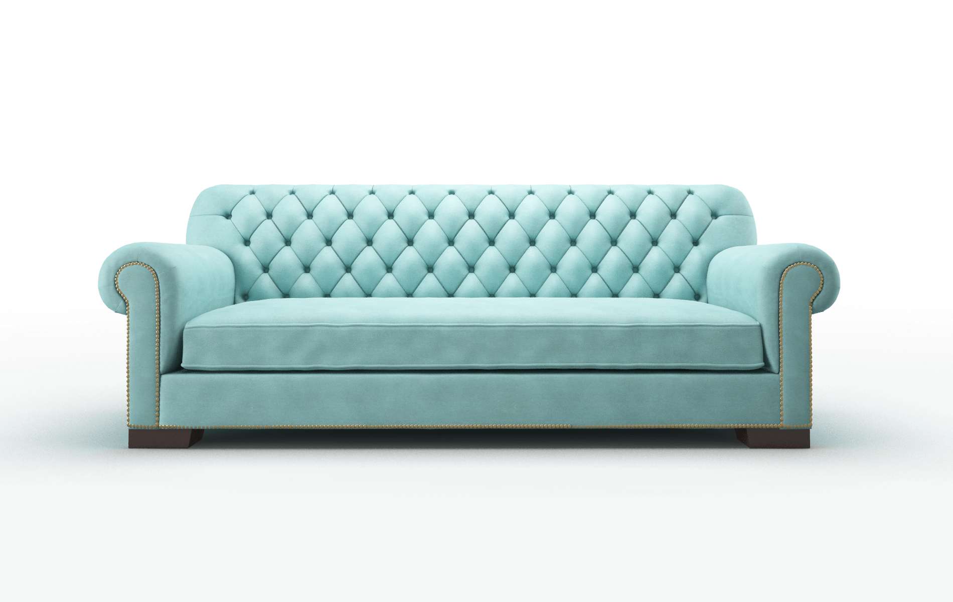 Chester Curious Turquoise chair espresso legs