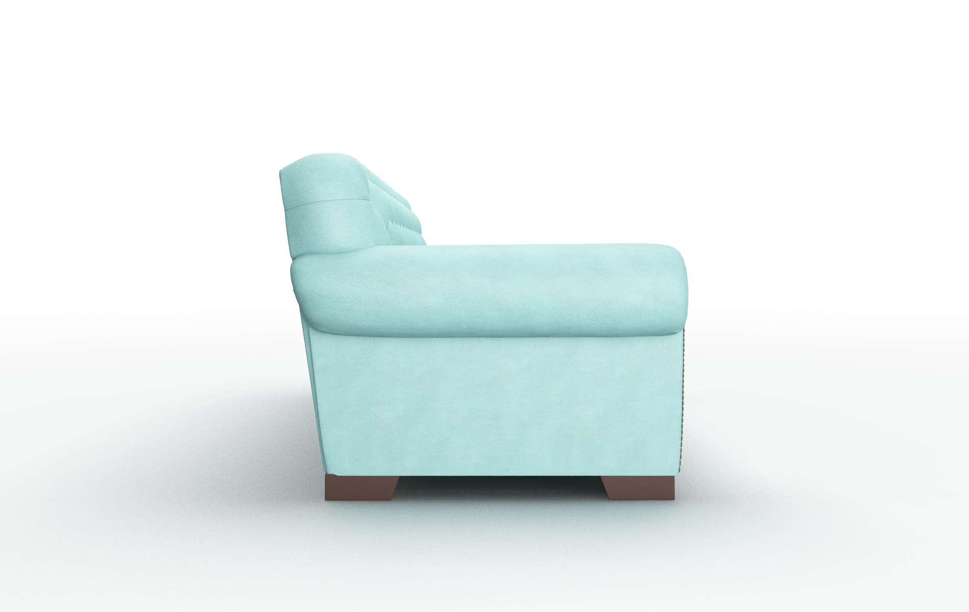 Chester Curious Turquoise Sofa espresso legs 3