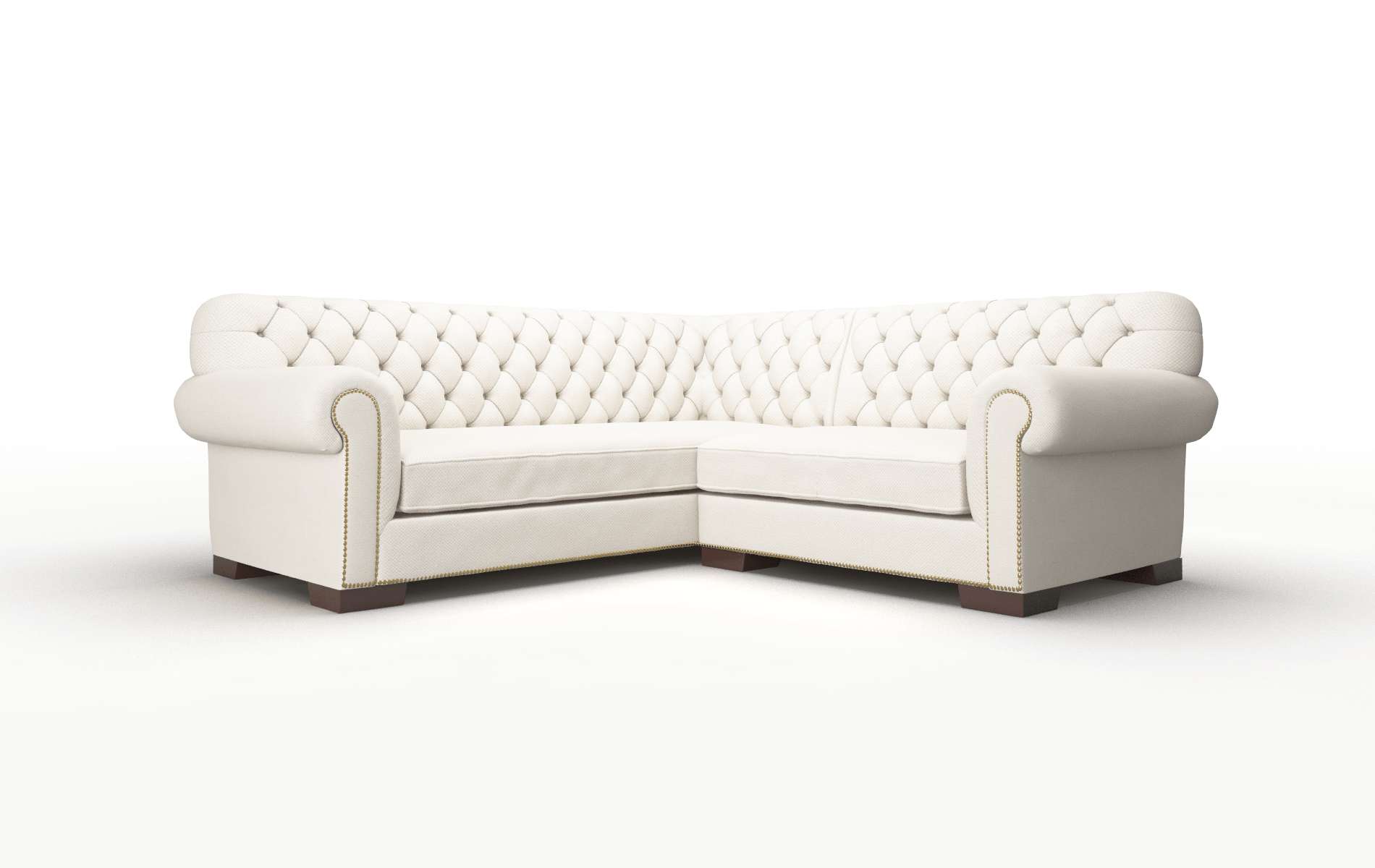 Chester Dawson Sand Sectional espresso legs 1