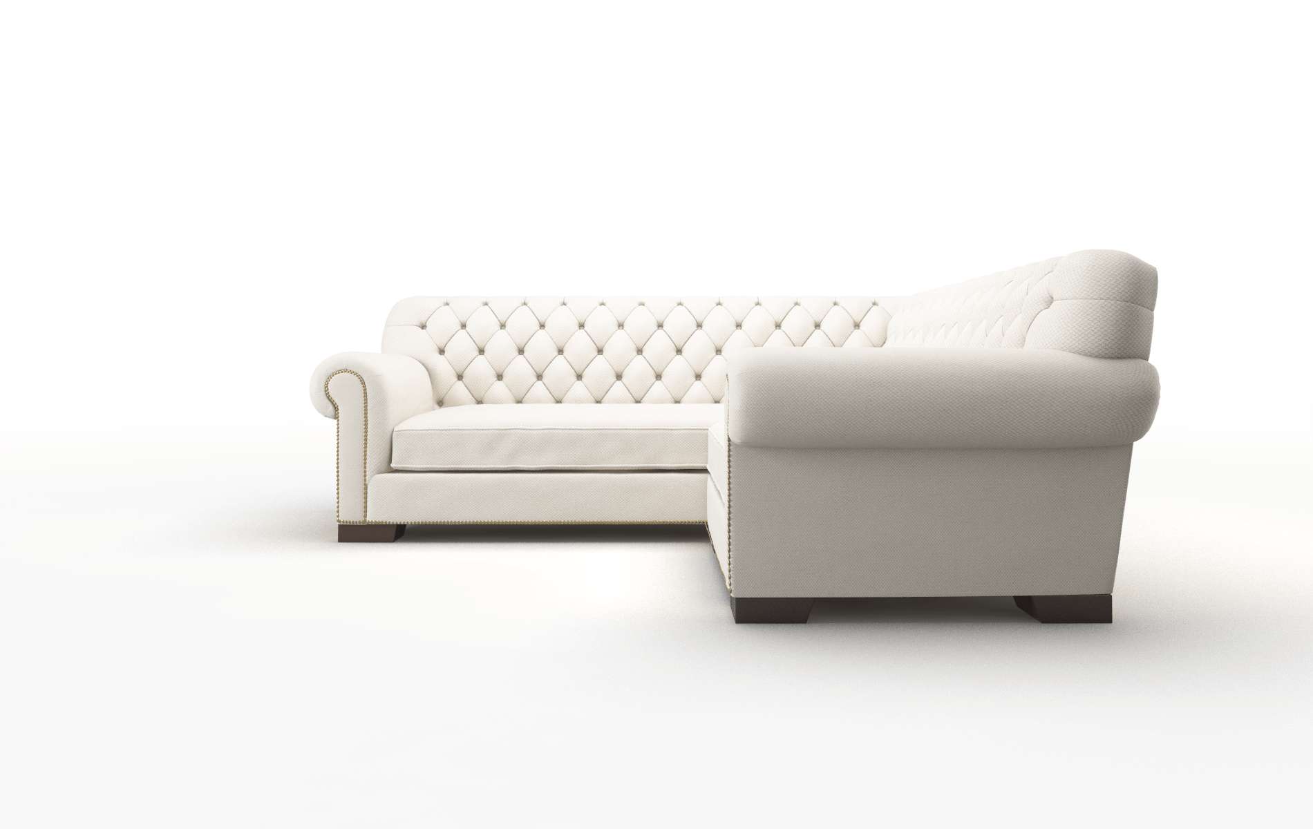 Chester Dawson Sand Sectional espresso legs 5