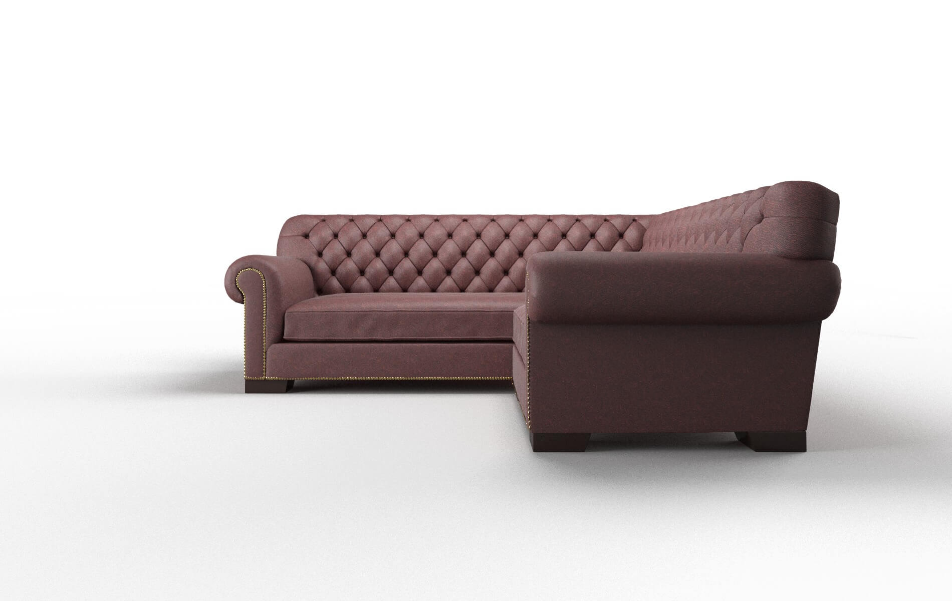 Chester Derby Berry Sectional espresso legs 5