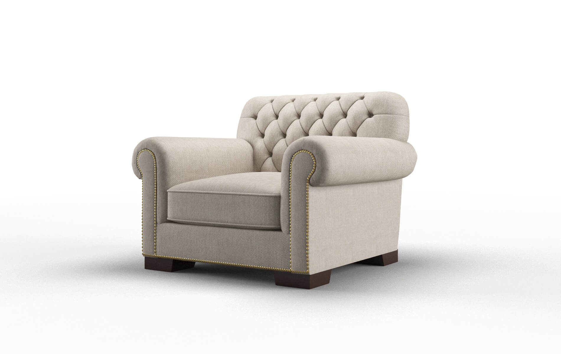 Chester Derby Linen Chair espresso legs 4