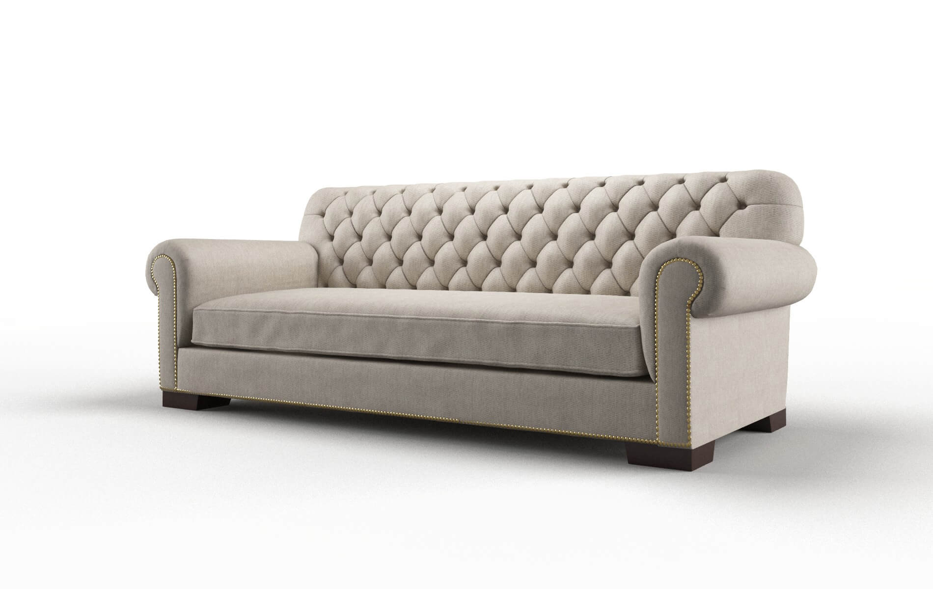 Chester Derby Linen Sofa espresso legs 4