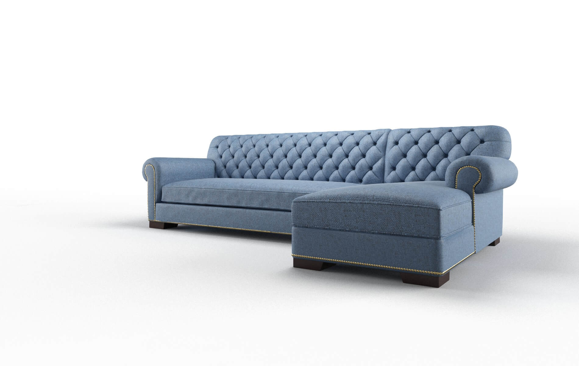 Chester Derby Navy Panel espresso legs 4