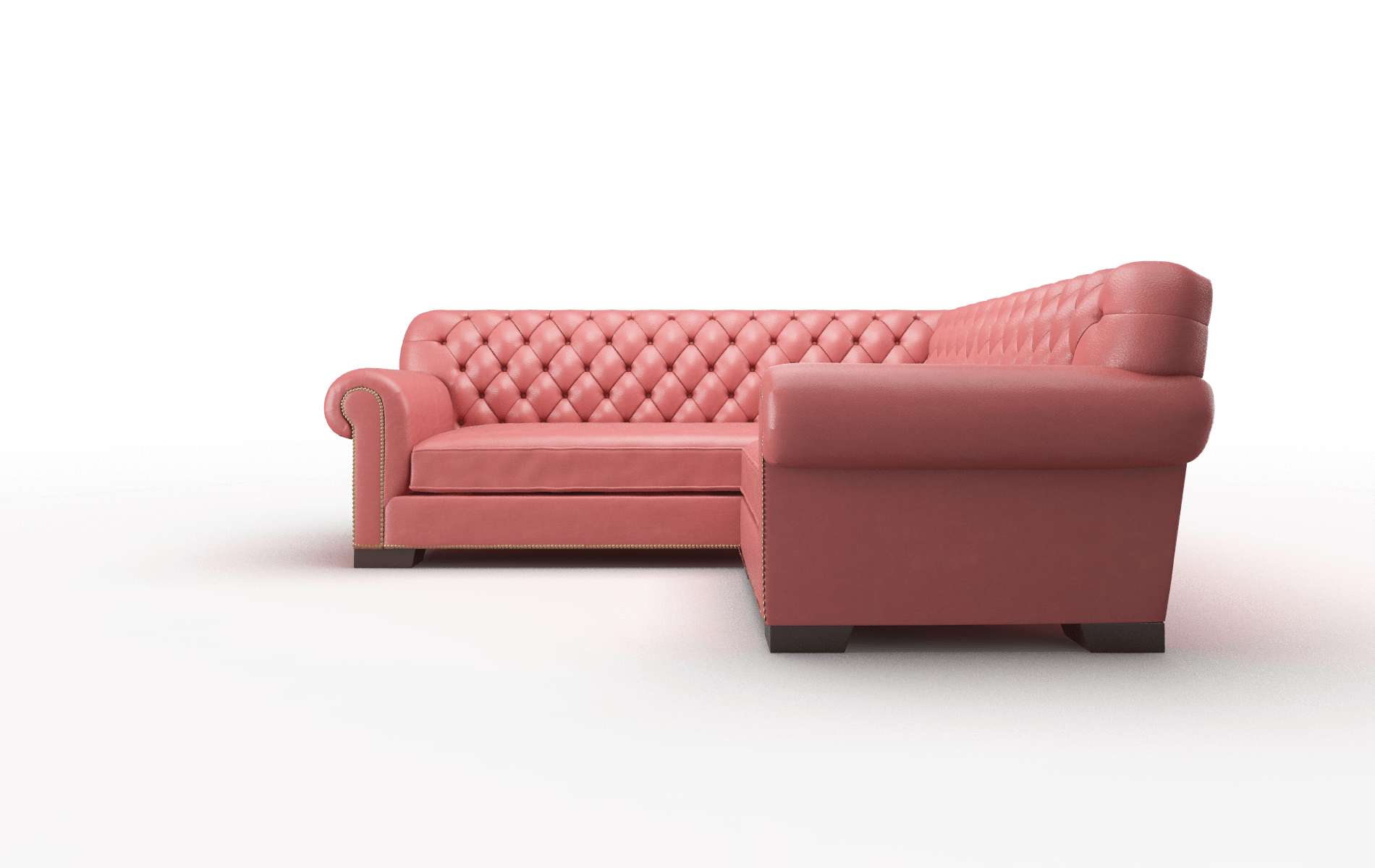 Chester Dillion Cordovan Sectional espresso legs 5