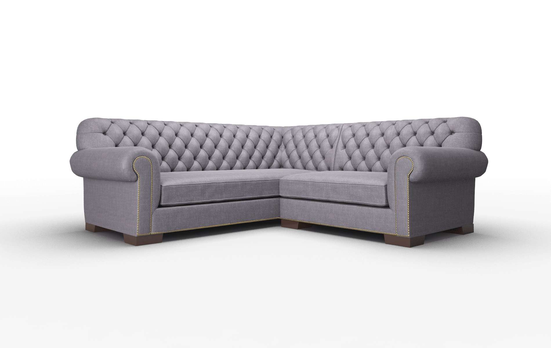 Chester Durham Ink Sectional espresso legs